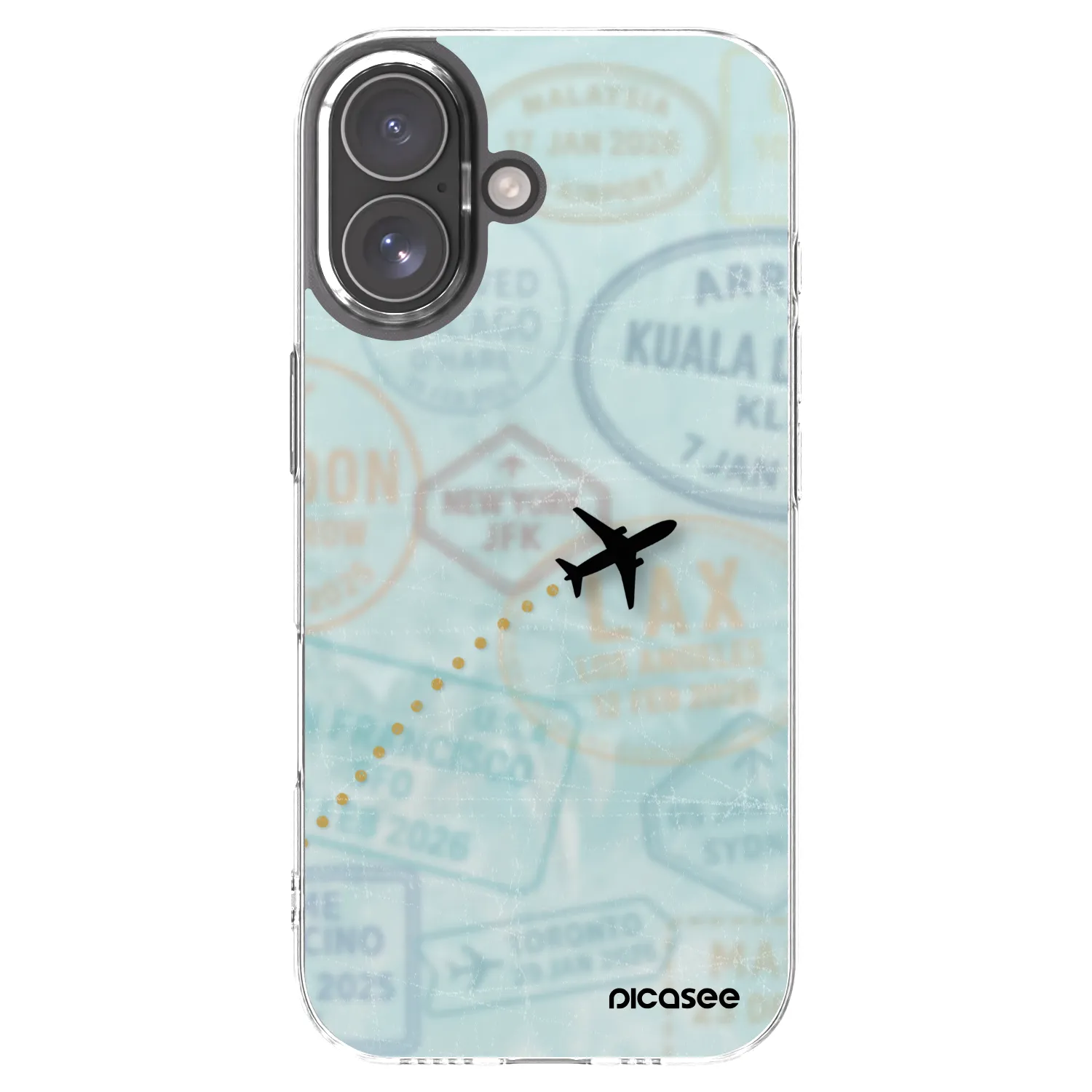 Picasee διαφανής θήκη σιλικόνης Apple iPhone 17 - FLIGHT PATH