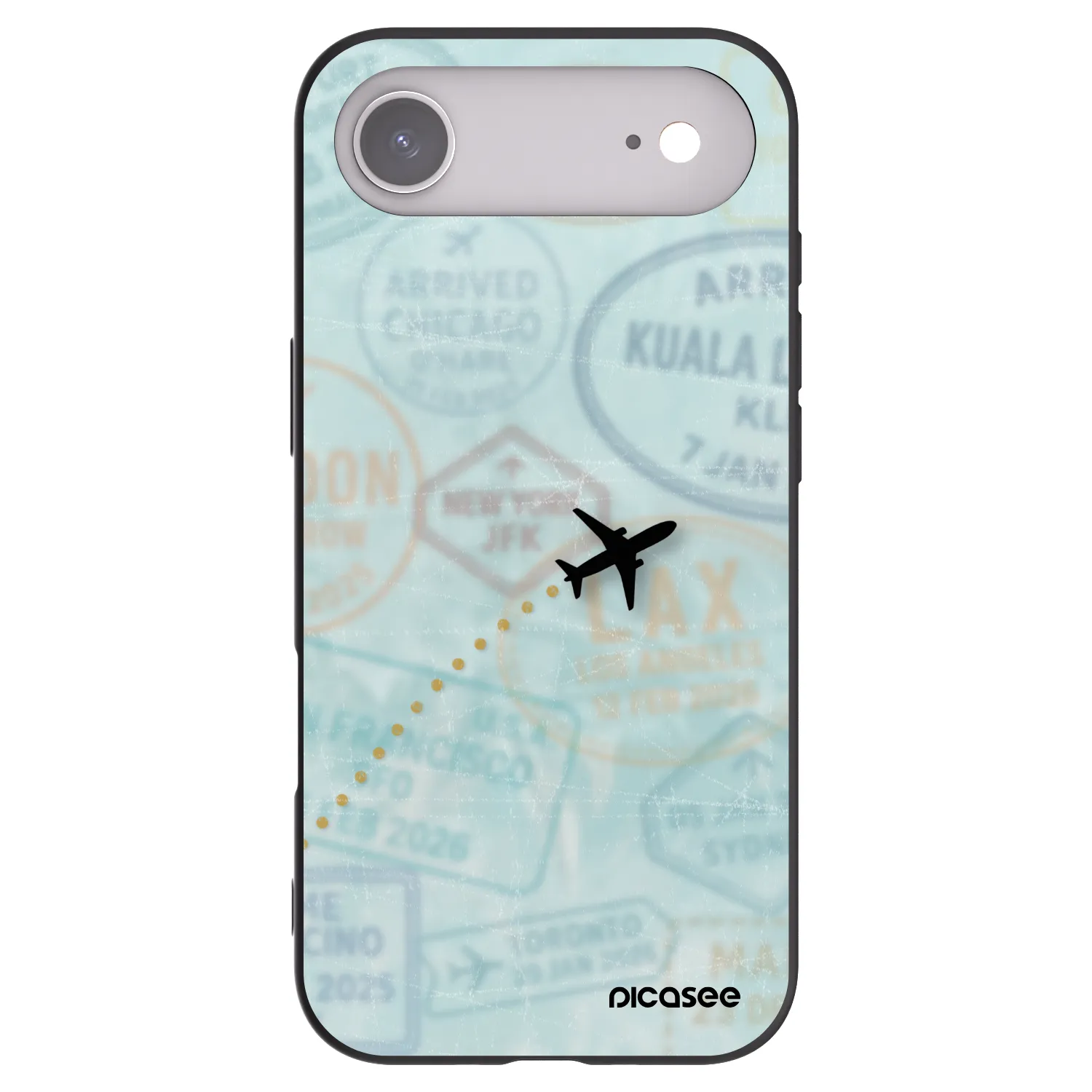 Picasee Μαύρη θήκη σιλικόνης για Apple iPhone Air - FLIGHT PATH