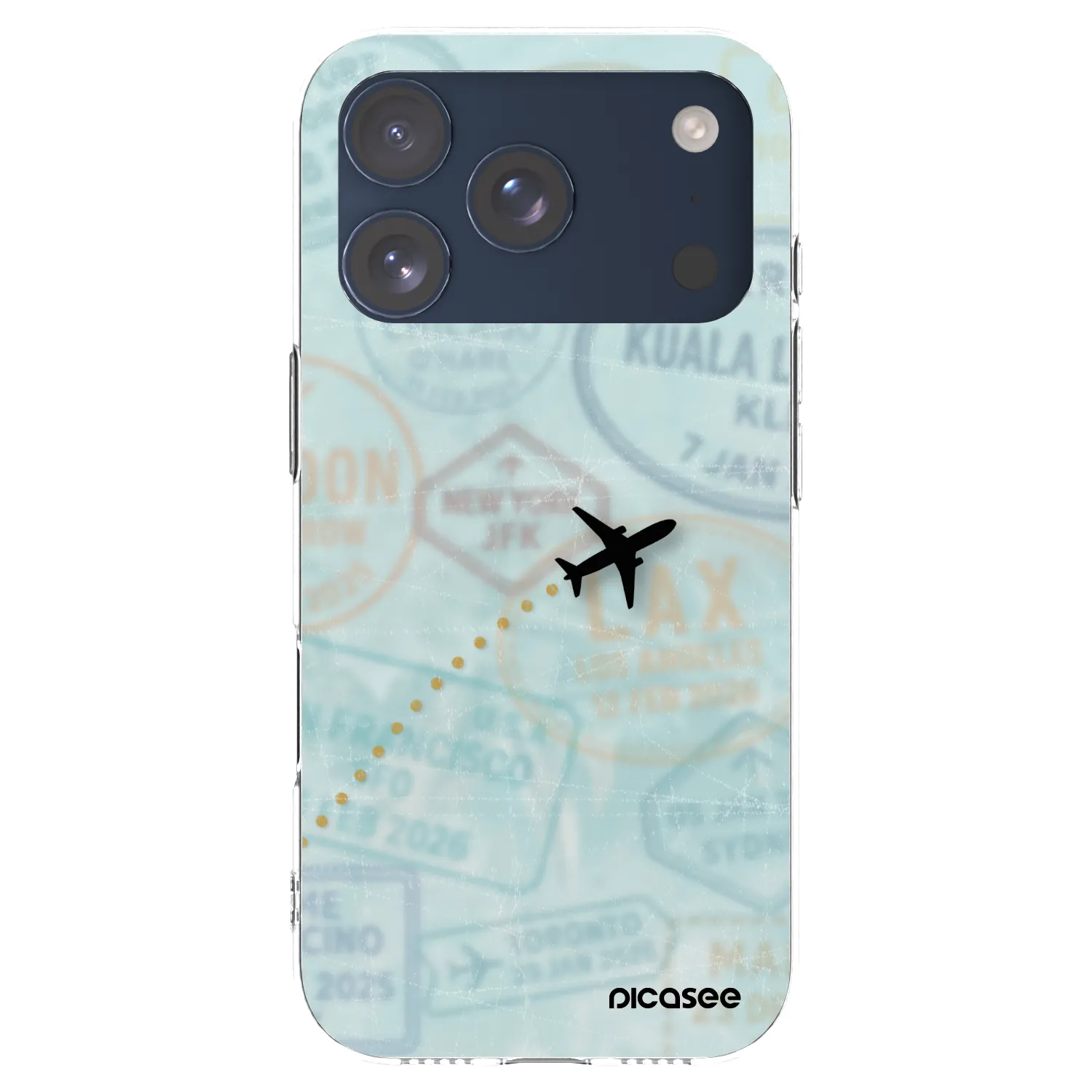 Picasee διαφανής θήκη σιλικόνης Apple iPhone 17 Pro - FLIGHT PATH