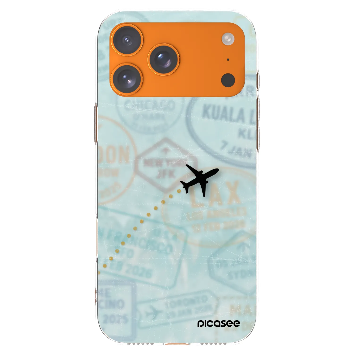 Picasee διαφανής θήκη σιλικόνης Apple iPhone 17 Pro Max - FLIGHT PATH