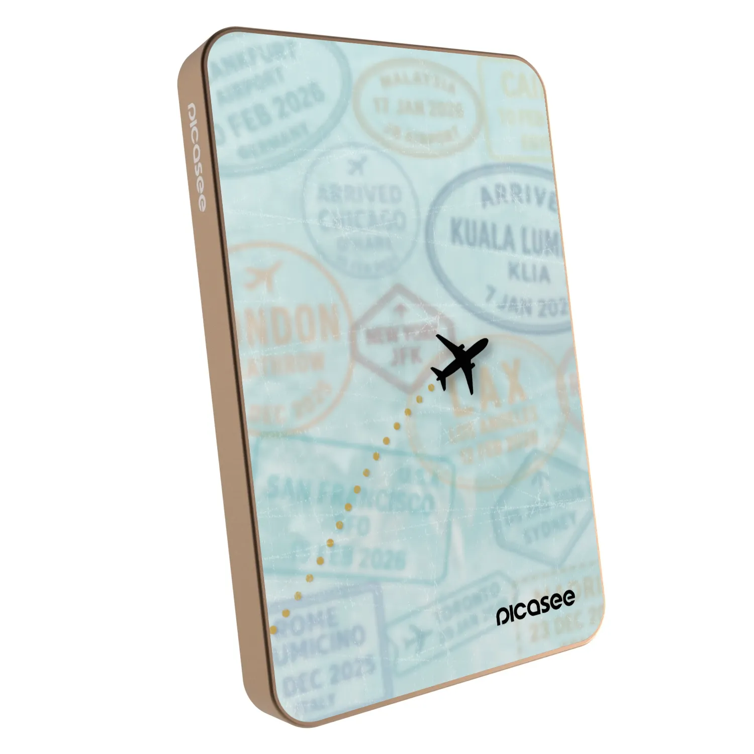 Picasee Powerbank με MagSafe 5 000 mAh Χρυσαφένιος - FLIGHT PATH