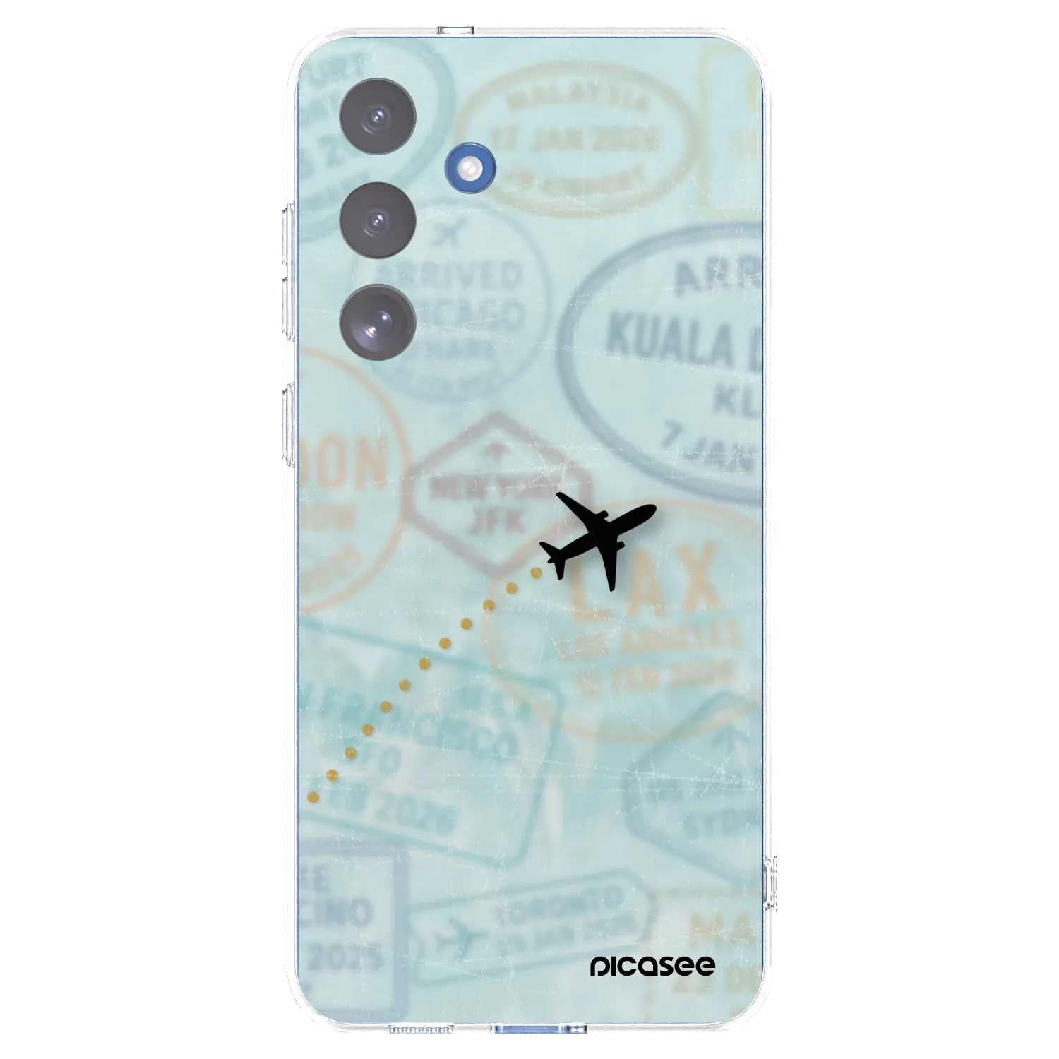 Picasee διαφανής θήκη σιλικόνης Samsung Galaxy S25 FE 5G - FLIGHT PATH