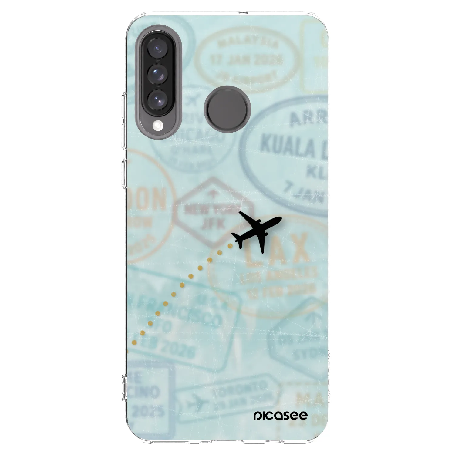 Picasee διαφανής θήκη σιλικόνης Huawei P30 Lite - FLIGHT PATH
