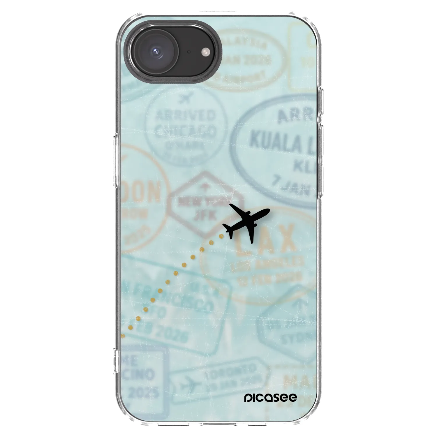 Picasee διαφανής θήκη σιλικόνης Apple iPhone 17e - FLIGHT PATH