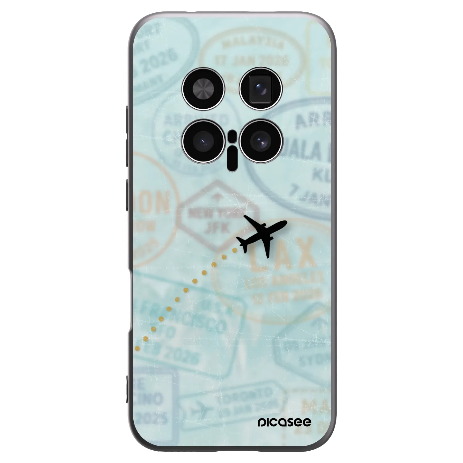 Picasee Μαύρη θήκη σιλικόνης για Honor Magic8 Pro 5G - FLIGHT PATH