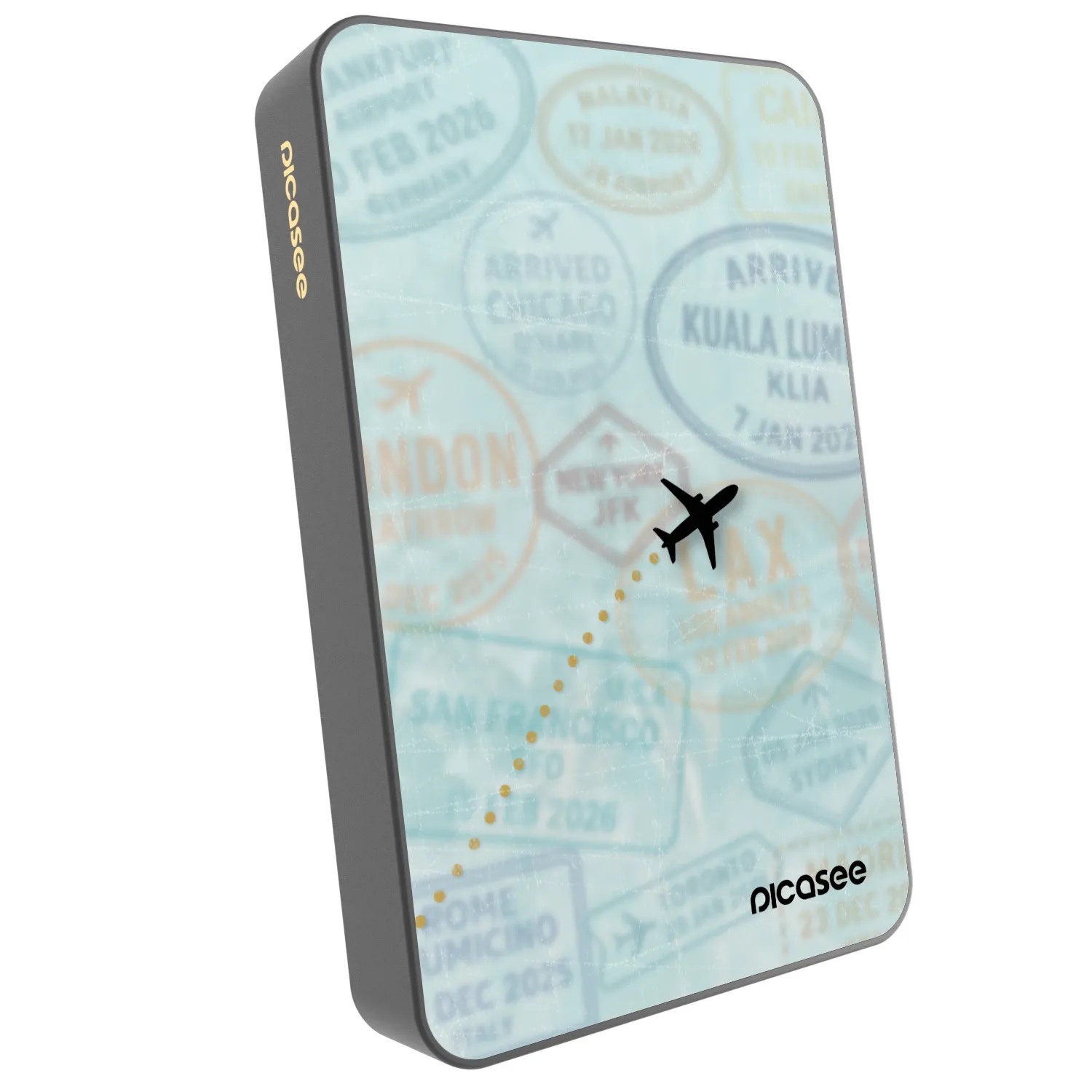 Picasee Powerbank με MagSafe 10 000 mAh Γκρί - FLIGHT PATH