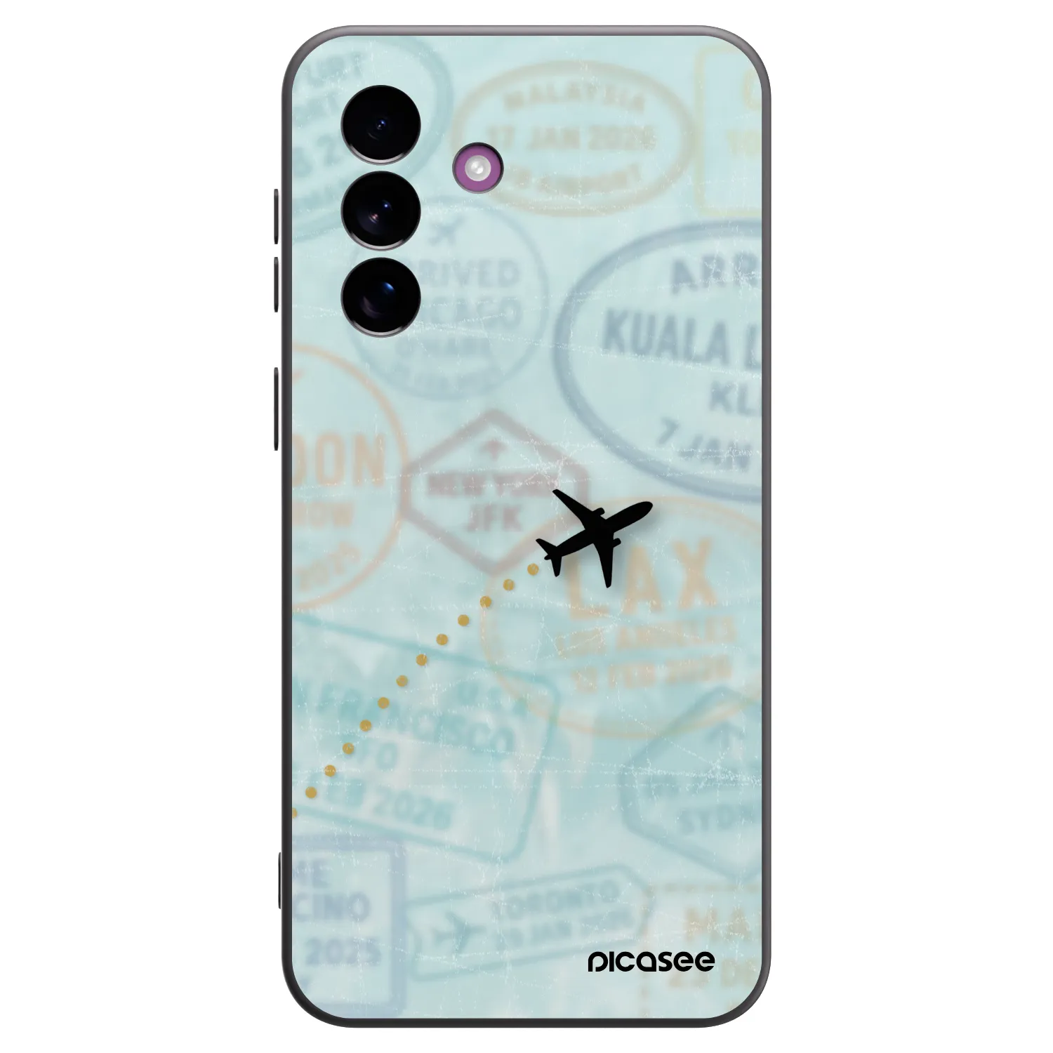 Picasee Μαύρη θήκη σιλικόνης για Samsung Galaxy A37 - FLIGHT PATH