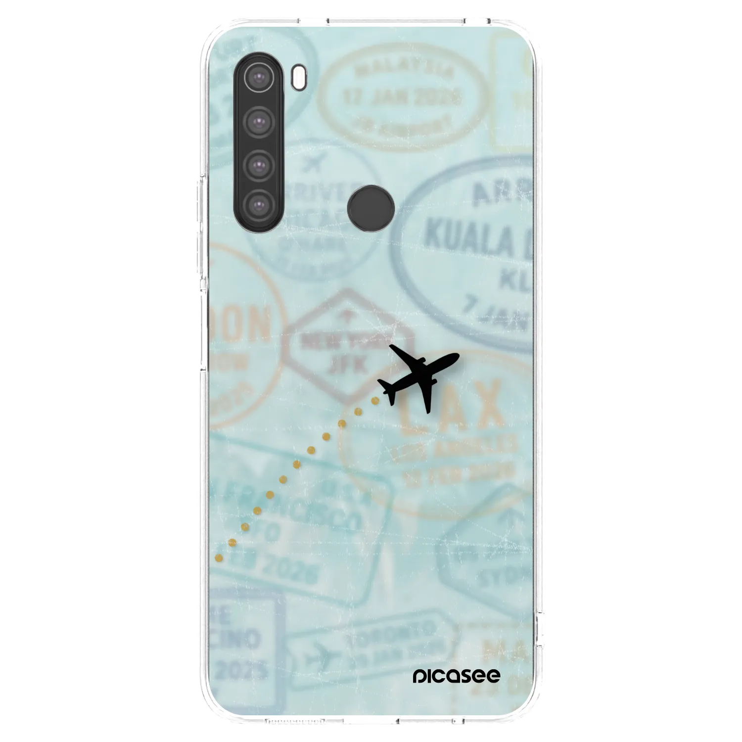 Picasee διαφανής θήκη σιλικόνης Xiaomi Redmi Note 8 - FLIGHT PATH