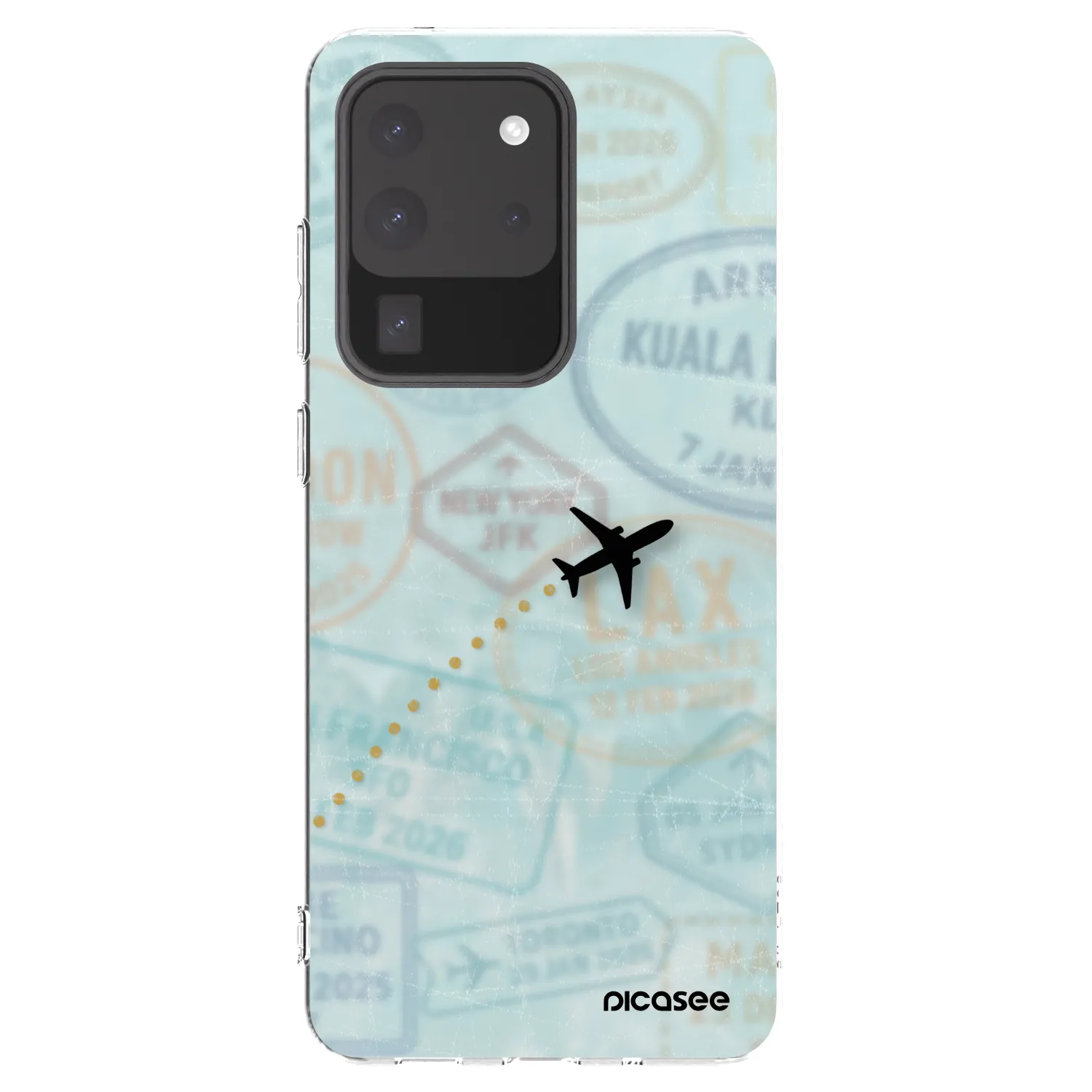 Picasee διαφανής θήκη σιλικόνης Samsung Galaxy S20 Ultra 5G G988F - FLIGHT PATH