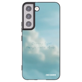 Picasee Μαύρη θήκη σιλικόνης για Samsung Galaxy S22 5G - CHASiNG LIGHT