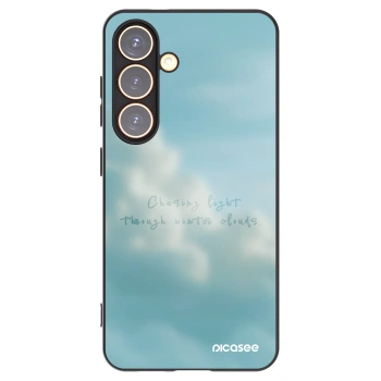 Picasee Μαύρη θήκη σιλικόνης για Samsung Galaxy S24 S921B 5G - CHASiNG LIGHT
