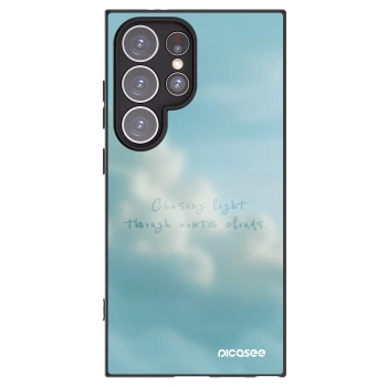 Picasee Μαύρη θήκη σιλικόνης για Samsung Galaxy S24 Ultra S928B 5G - CHASiNG LIGHT