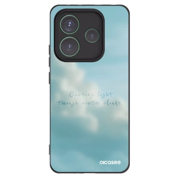 Picasee Μαύρη θήκη σιλικόνης για Xiaomi Redmi Note 14 5G - CHASiNG LIGHT