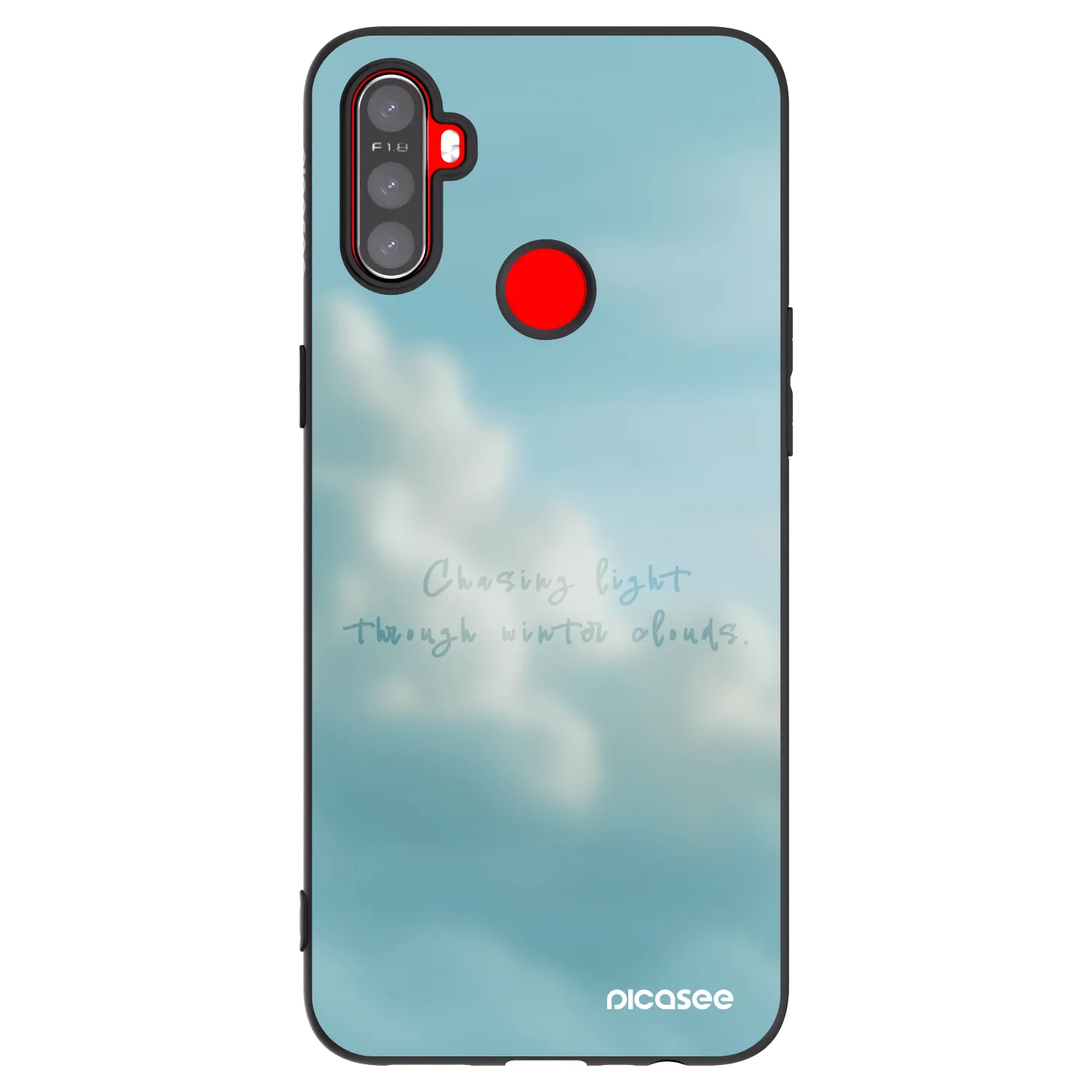 Picasee Μαύρη θήκη σιλικόνης για Realme C3 - CHASiNG LIGHT