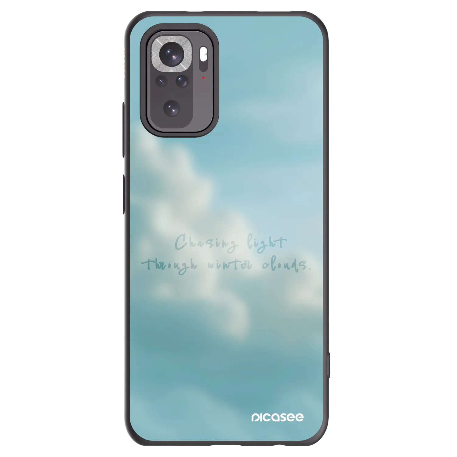 Picasee Μαύρη θήκη σιλικόνης για Xiaomi Redmi Note 10 - CHASiNG LIGHT