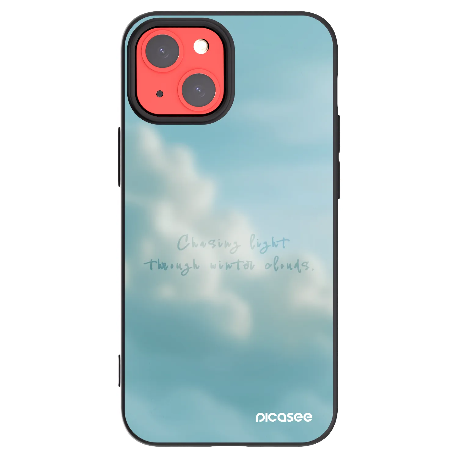 Picasee Μαύρη θήκη σιλικόνης για Apple iPhone 13 mini - CHASiNG LIGHT