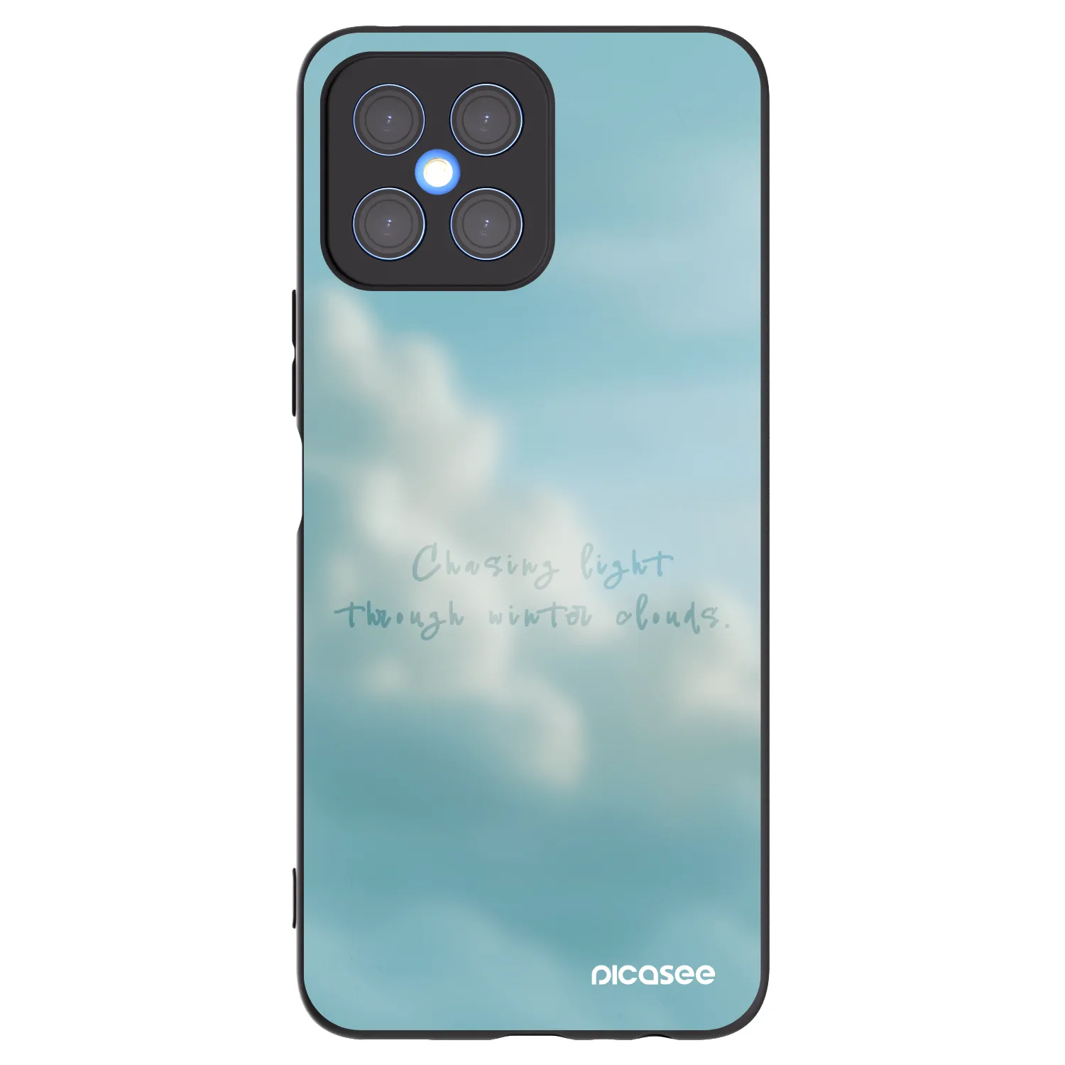 Picasee Μαύρη θήκη σιλικόνης για Honor X8 4G - CHASiNG LIGHT