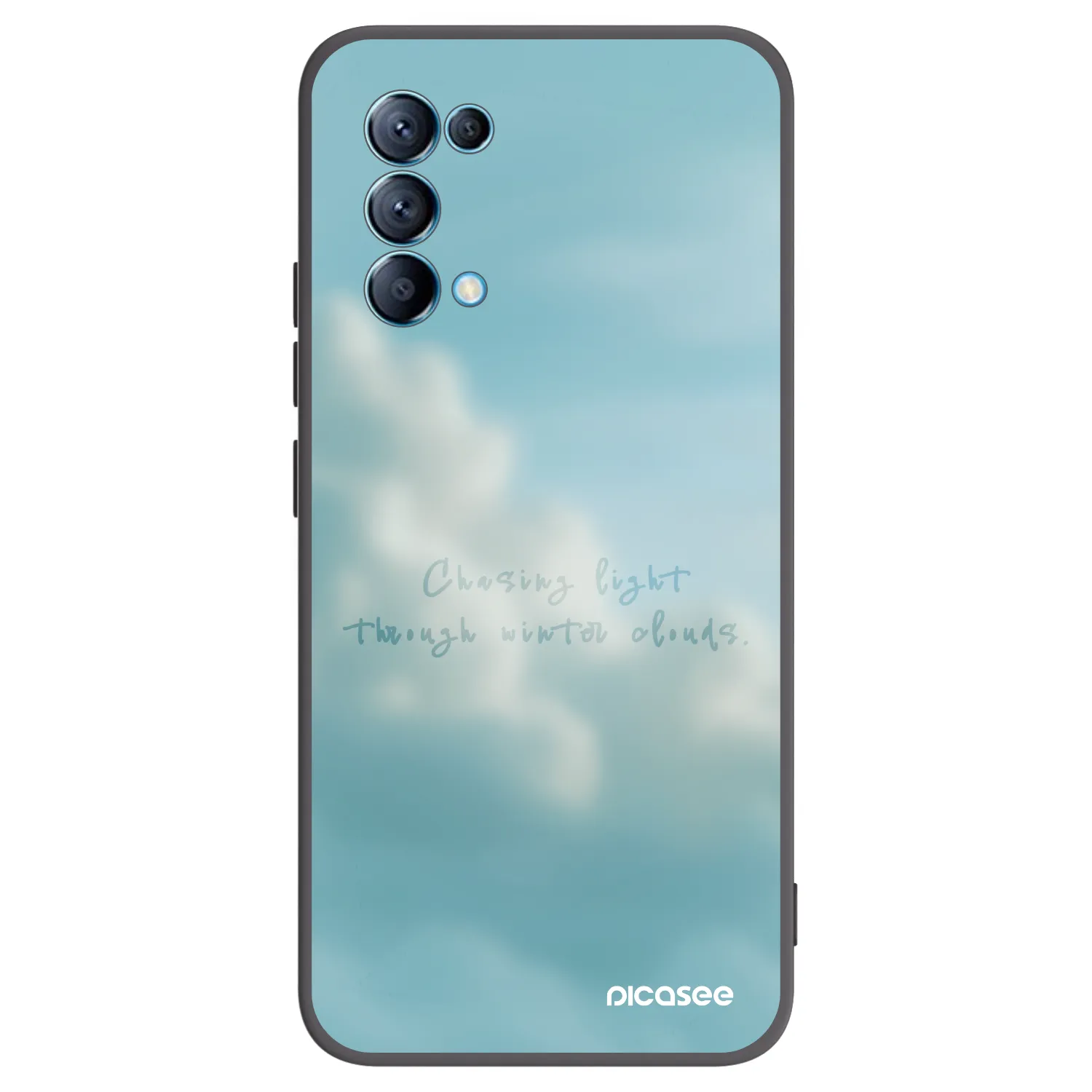 Picasee Μαύρη θήκη σιλικόνης για OPPO Reno 5 5G - CHASiNG LIGHT