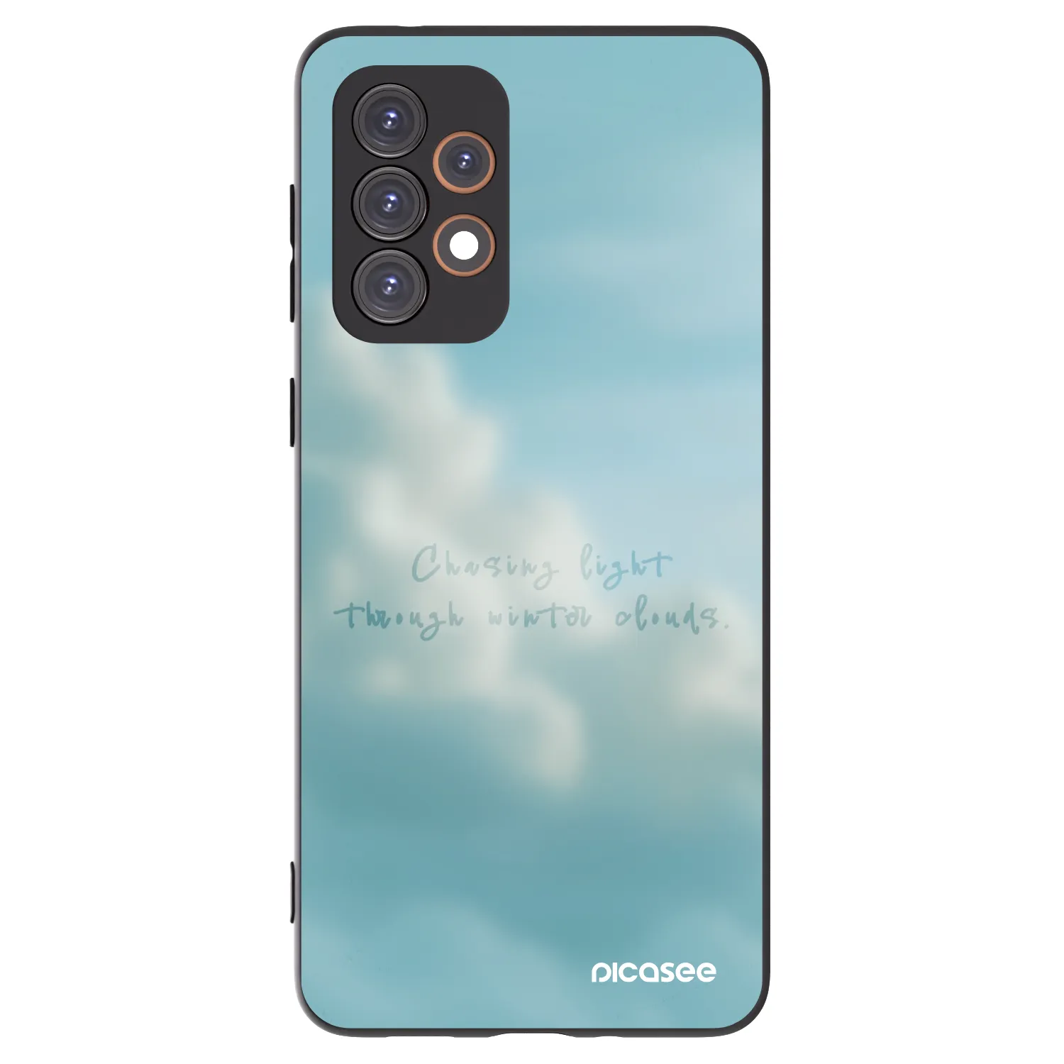 Picasee Μαύρη θήκη σιλικόνης για Samsung Galaxy A33 5G A336 - CHASiNG LIGHT