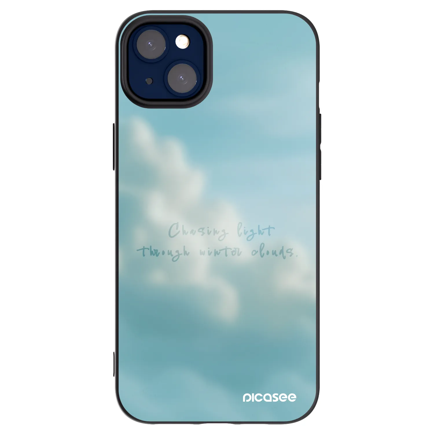 Picasee Μαύρη θήκη σιλικόνης για Apple iPhone 14 Plus - CHASiNG LIGHT