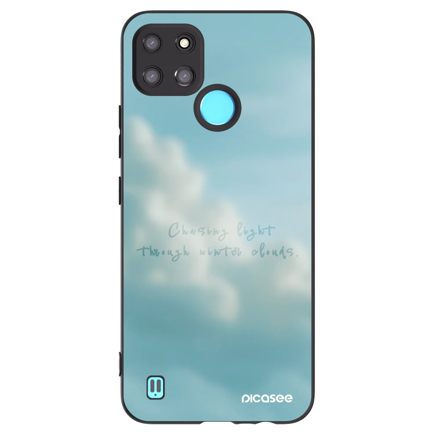 Picasee Μαύρη θήκη σιλικόνης για Realme C21Y - CHASiNG LIGHT