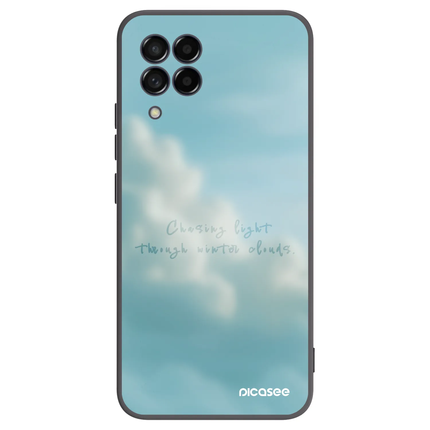 Picasee Μαύρη θήκη σιλικόνης για Samsung Galaxy M53 5G - CHASiNG LIGHT