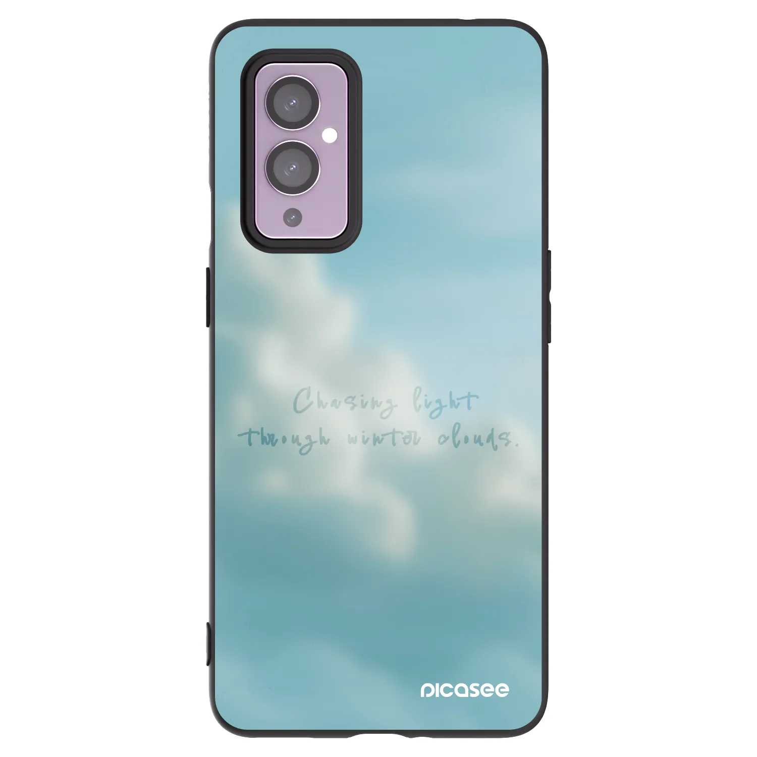 Picasee Μαύρη θήκη σιλικόνης για OnePlus 9 - CHASiNG LIGHT