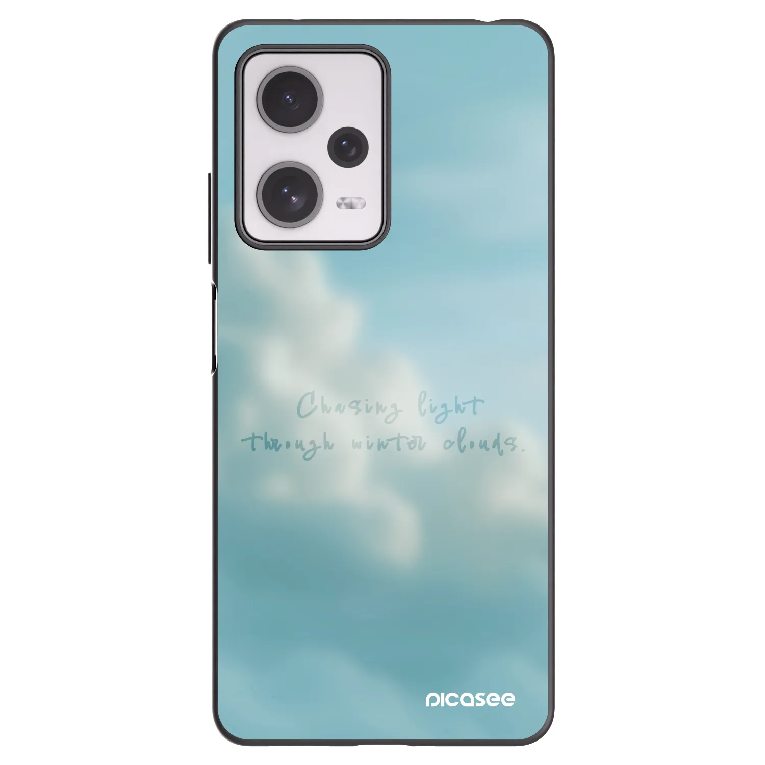 Picasee Μαύρη θήκη σιλικόνης για Xiaomi Redmi Note 12 Pro+ 5G - CHASiNG LIGHT