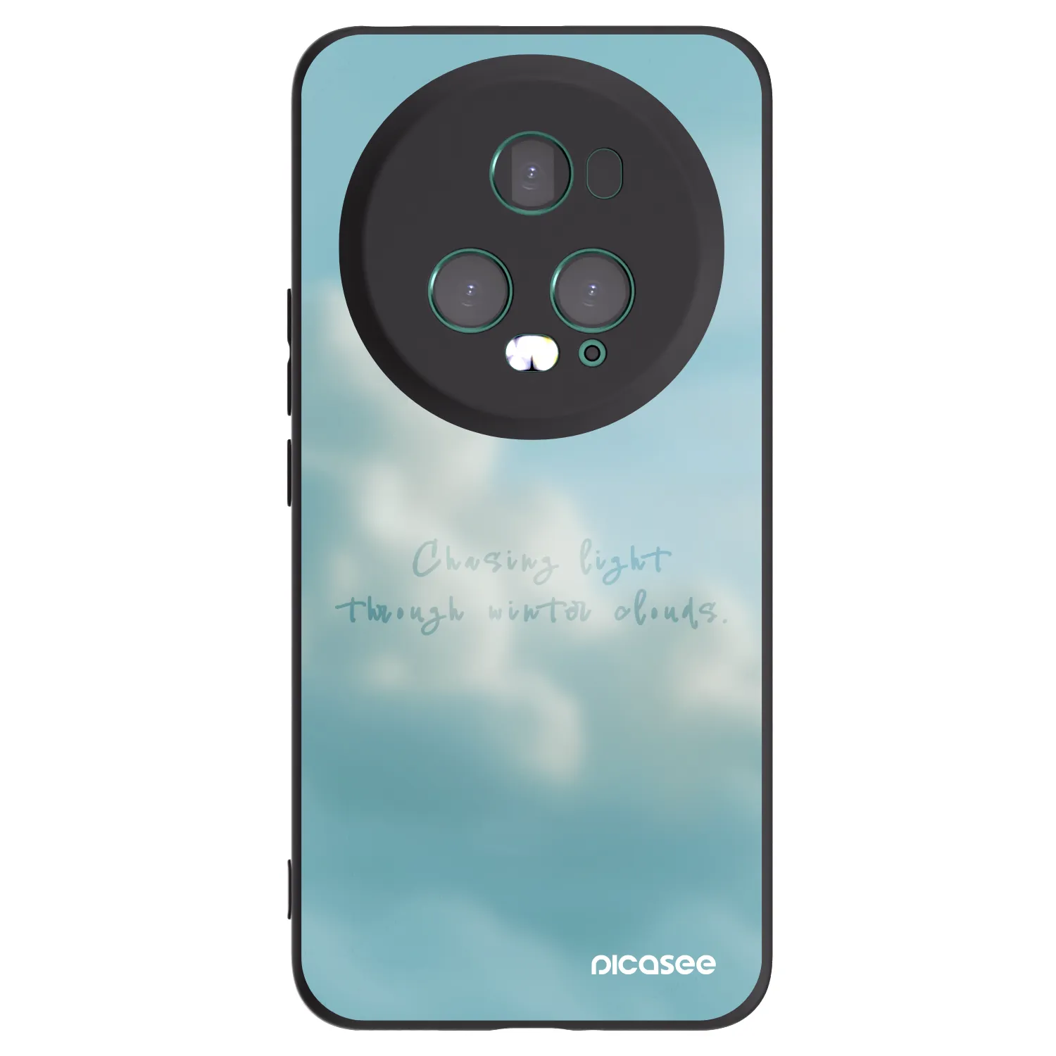 Picasee Μαύρη θήκη σιλικόνης για Honor Magic5 Pro - CHASiNG LIGHT