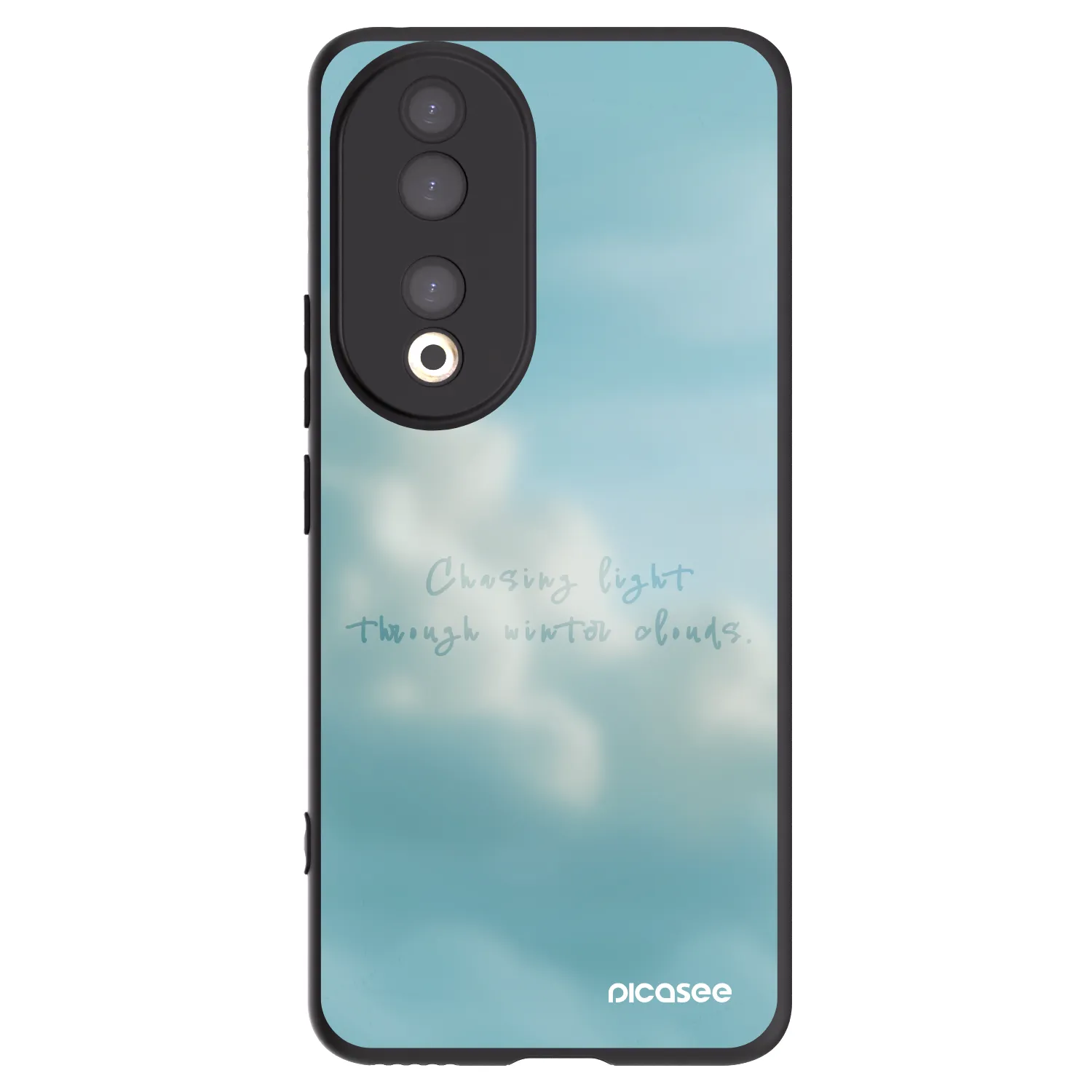 Picasee Μαύρη θήκη σιλικόνης για Honor 90 5G - CHASiNG LIGHT