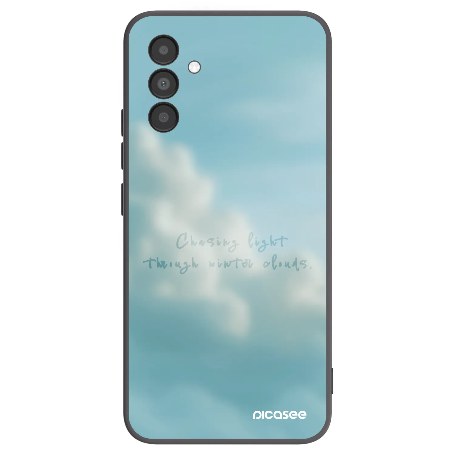 Picasee Μαύρη θήκη σιλικόνης για Samsung Galaxy A04s A047F - CHASiNG LIGHT