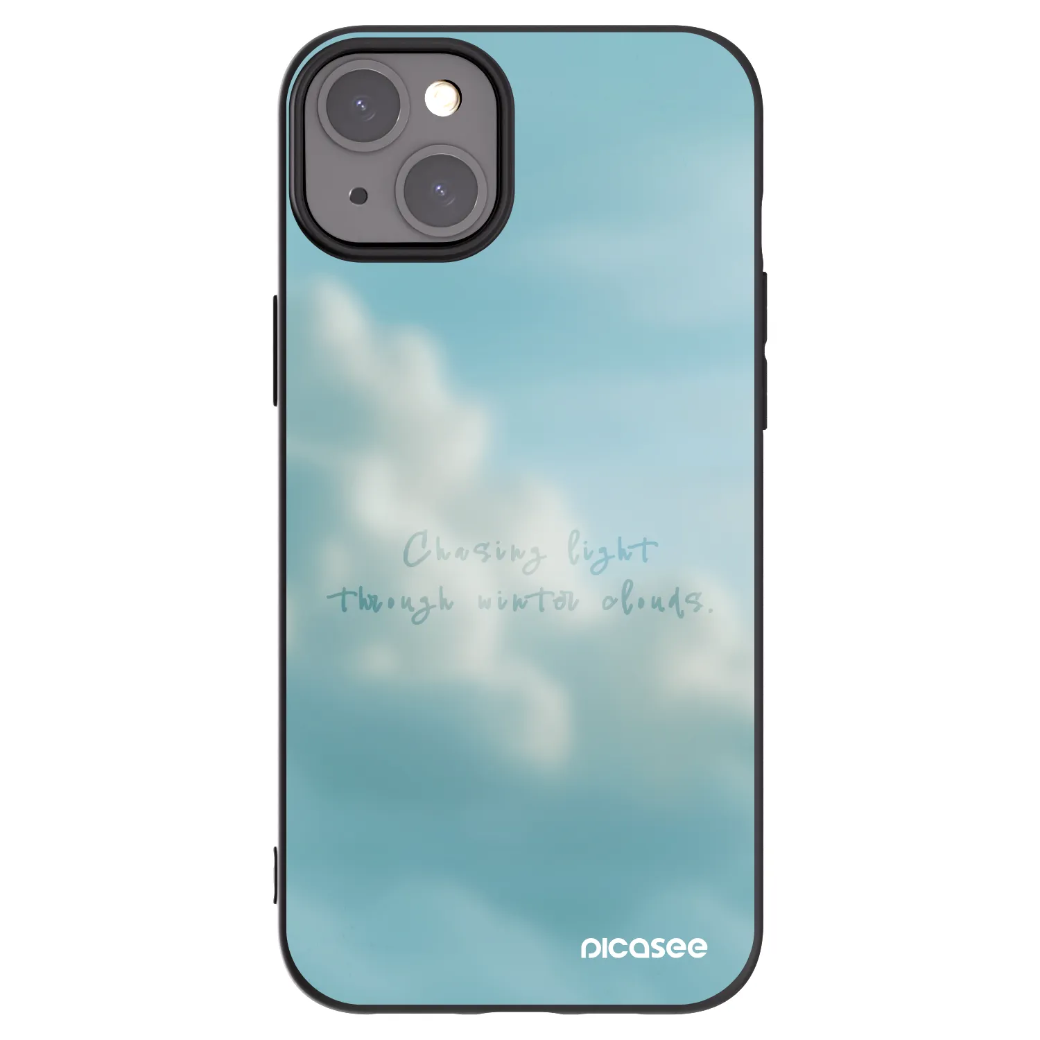 Picasee Μαύρη θήκη σιλικόνης για Apple iPhone 15 Plus - CHASiNG LIGHT