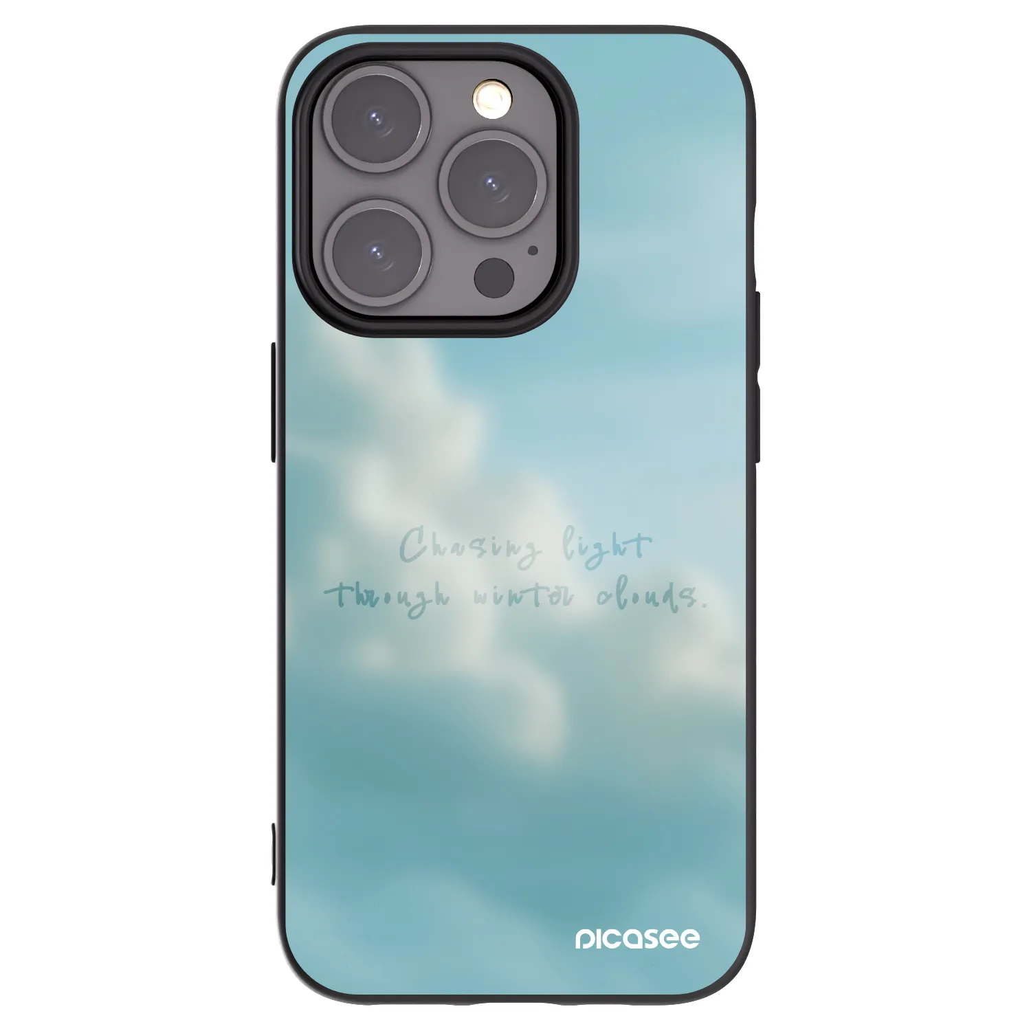 Picasee Μαύρη θήκη σιλικόνης για Apple iPhone 15 Pro - CHASiNG LIGHT