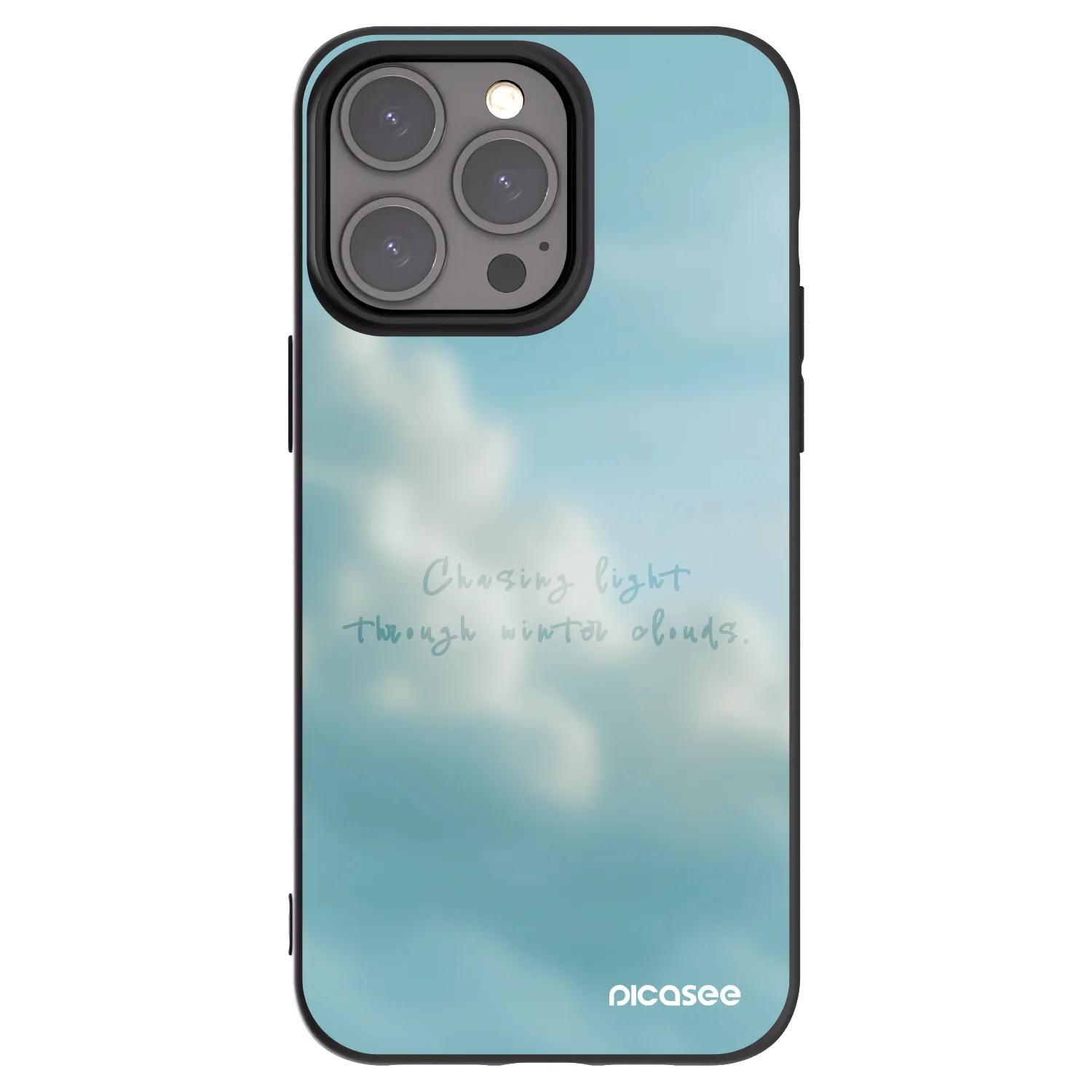 Picasee Μαύρη θήκη σιλικόνης για Apple iPhone 15 Pro Max - CHASiNG LIGHT
