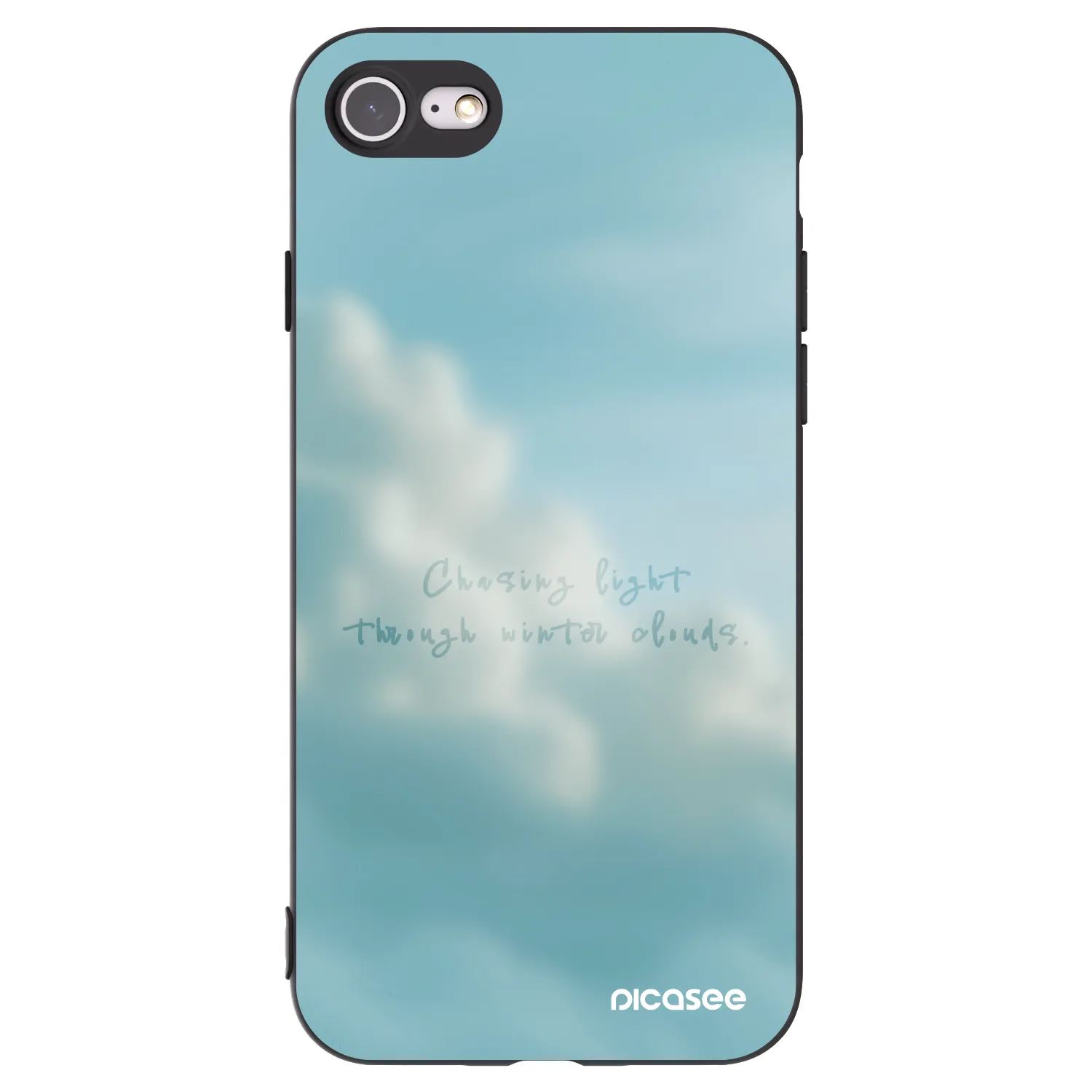 Picasee Μαύρη θήκη σιλικόνης για Apple iPhone 7 - CHASiNG LIGHT