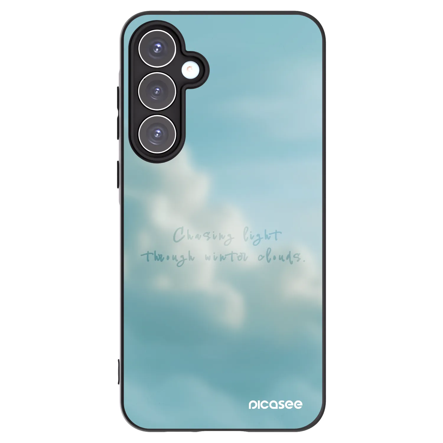Picasee Μαύρη θήκη σιλικόνης για Samsung Galaxy A55 5G A556B - CHASiNG LIGHT