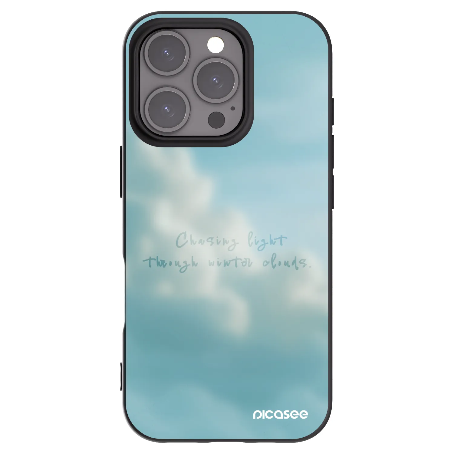 Picasee Μαύρη θήκη σιλικόνης για Apple iPhone 16 Pro - CHASiNG LIGHT