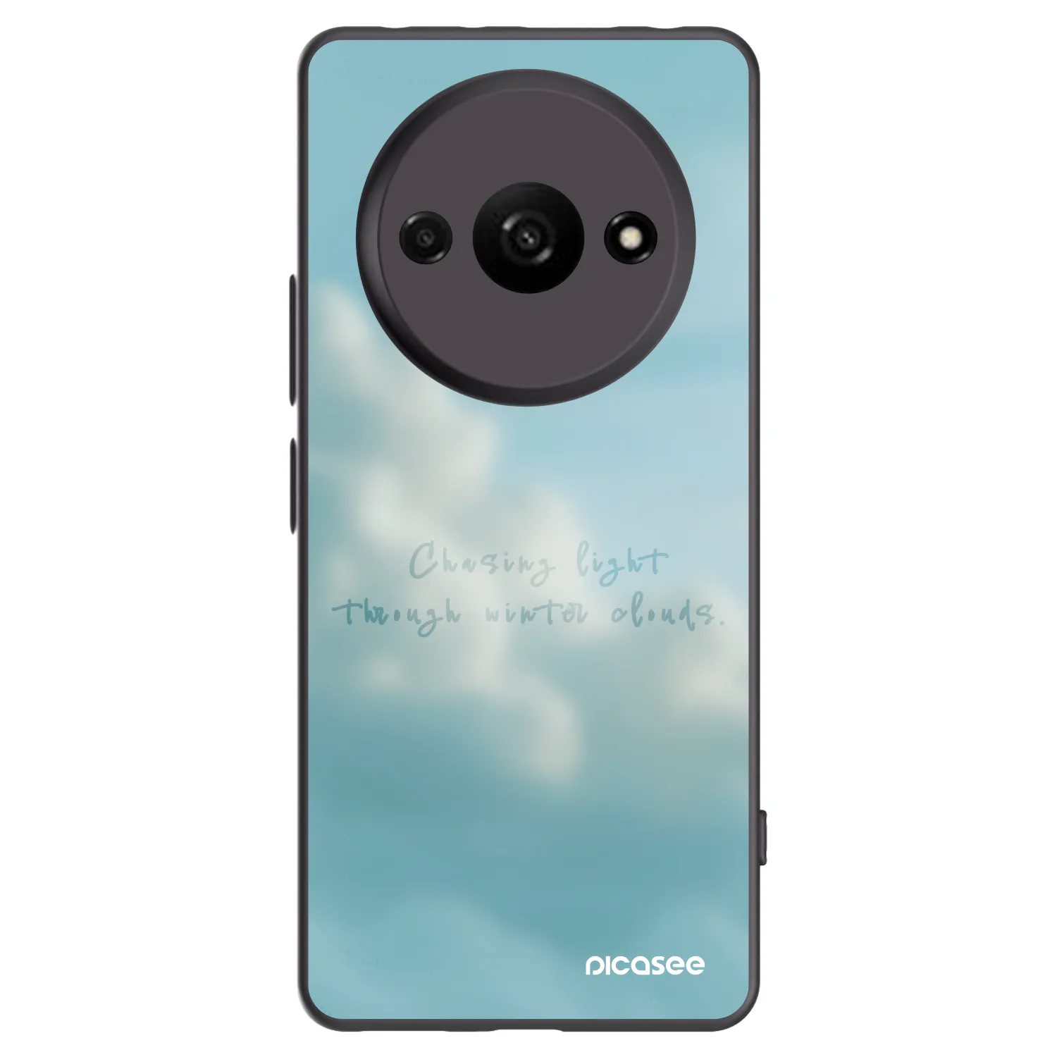 Picasee Μαύρη θήκη σιλικόνης για Xiaomi Redmi A3 - CHASiNG LIGHT
