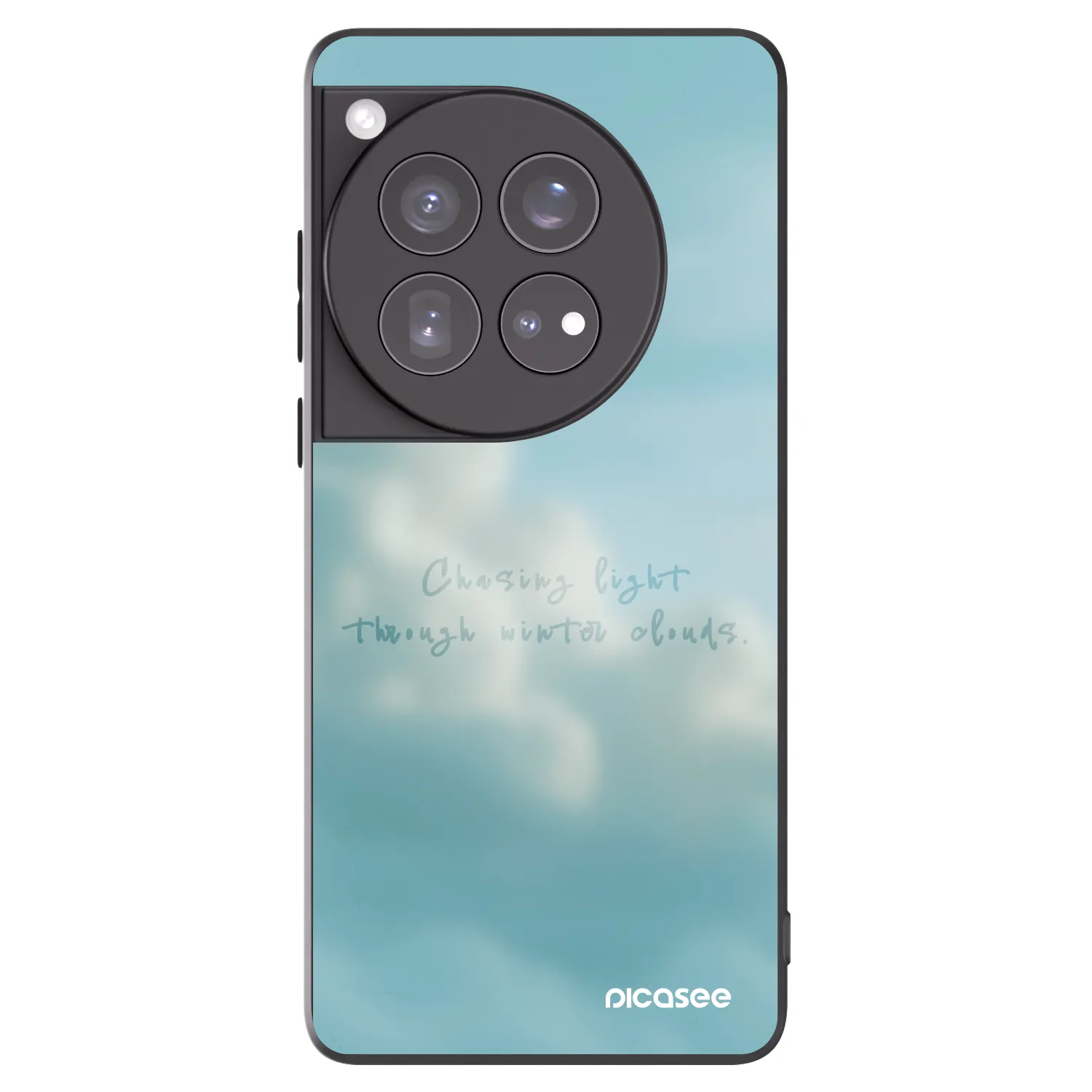 Picasee Μαύρη θήκη σιλικόνης για OnePlus 12 5G - CHASiNG LIGHT