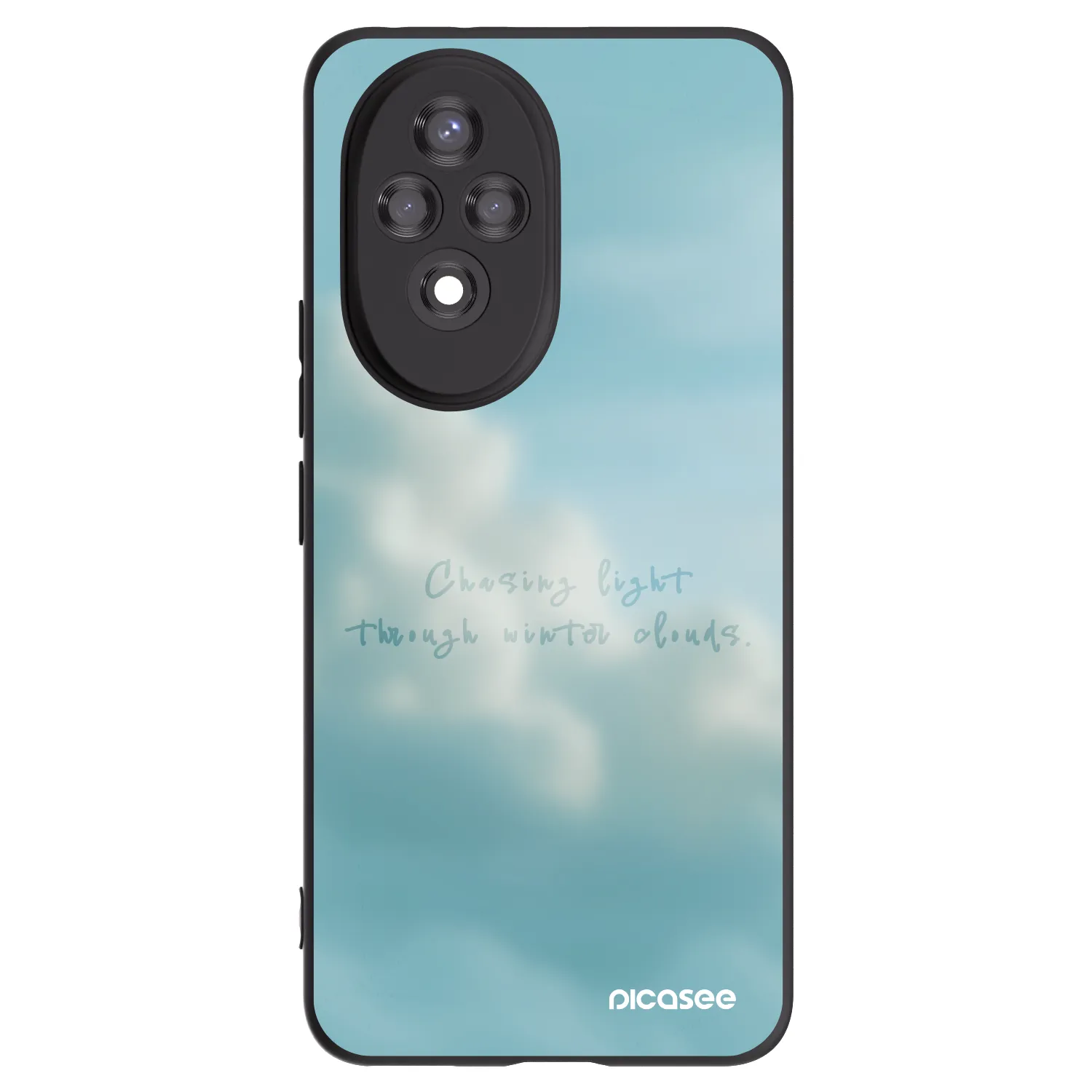 Picasee Μαύρη θήκη σιλικόνης για Honor 200 Pro 5G - CHASiNG LIGHT