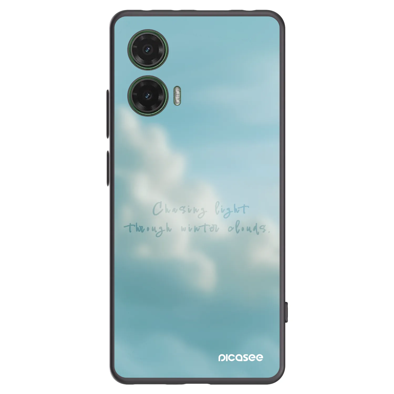 Picasee Μαύρη θήκη σιλικόνης για Motorola Moto G35 5G - CHASiNG LIGHT