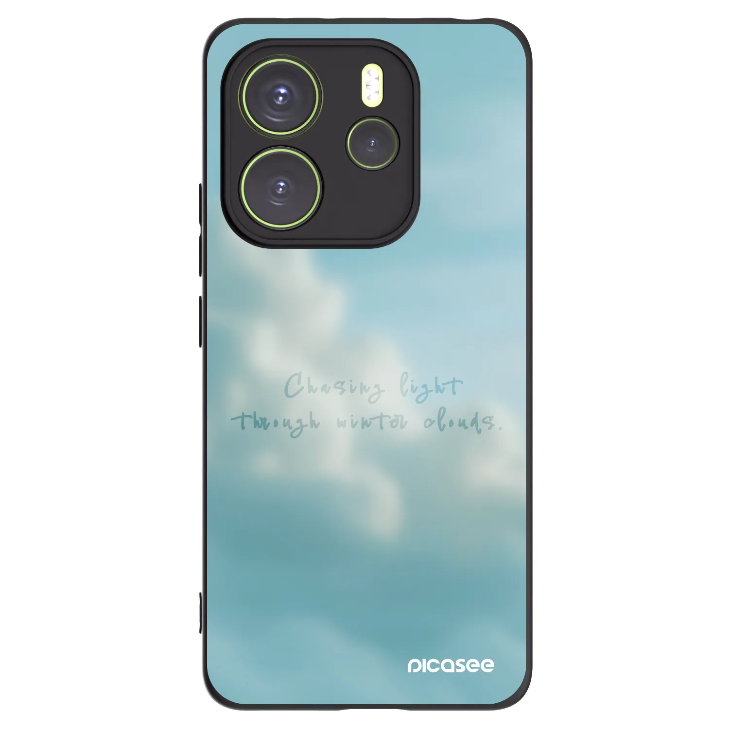 Picasee Μαύρη θήκη σιλικόνης για Xiaomi Redmi Note 14 4G - CHASiNG LIGHT