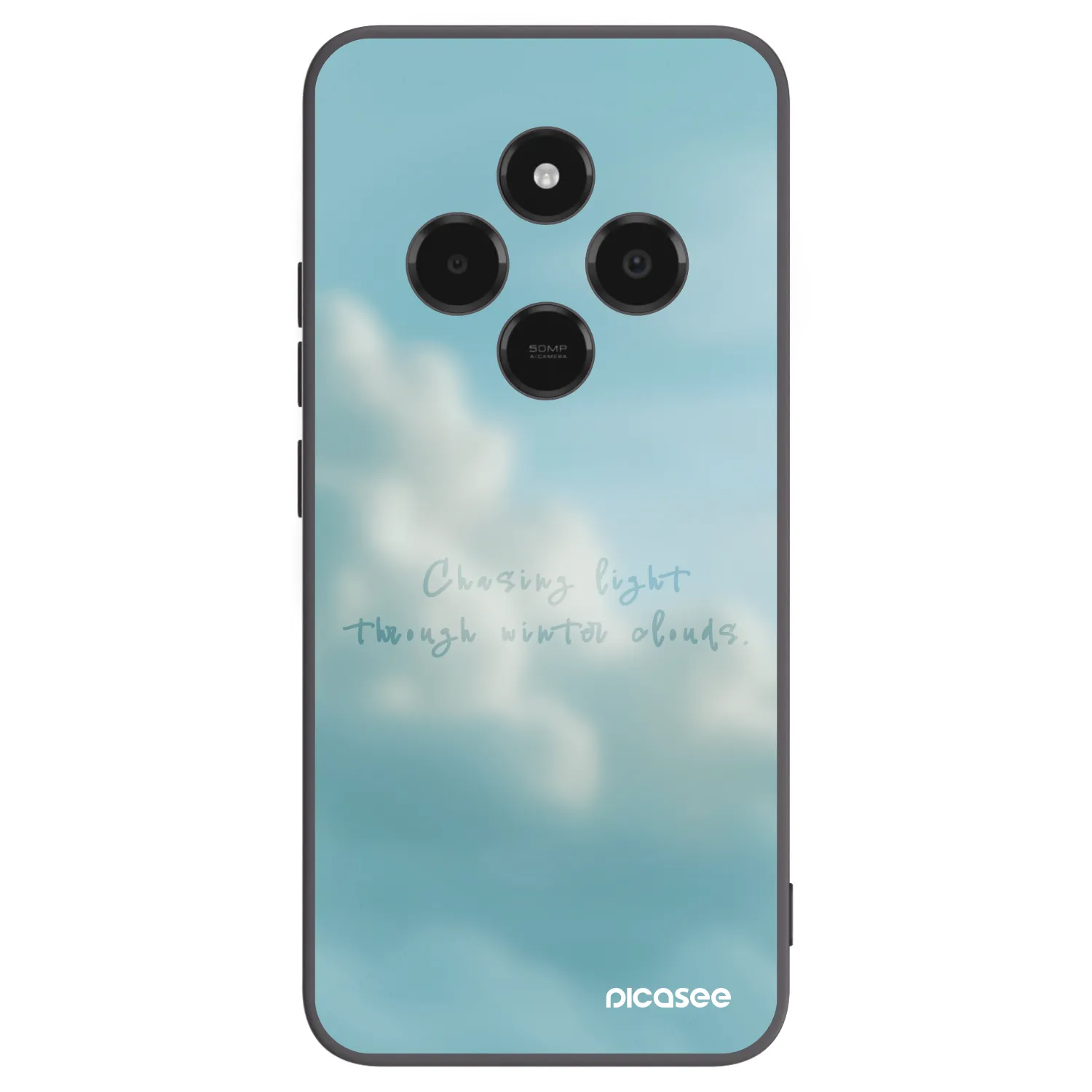 Picasee Μαύρη θήκη σιλικόνης για Xiaomi Poco C75 - CHASiNG LIGHT