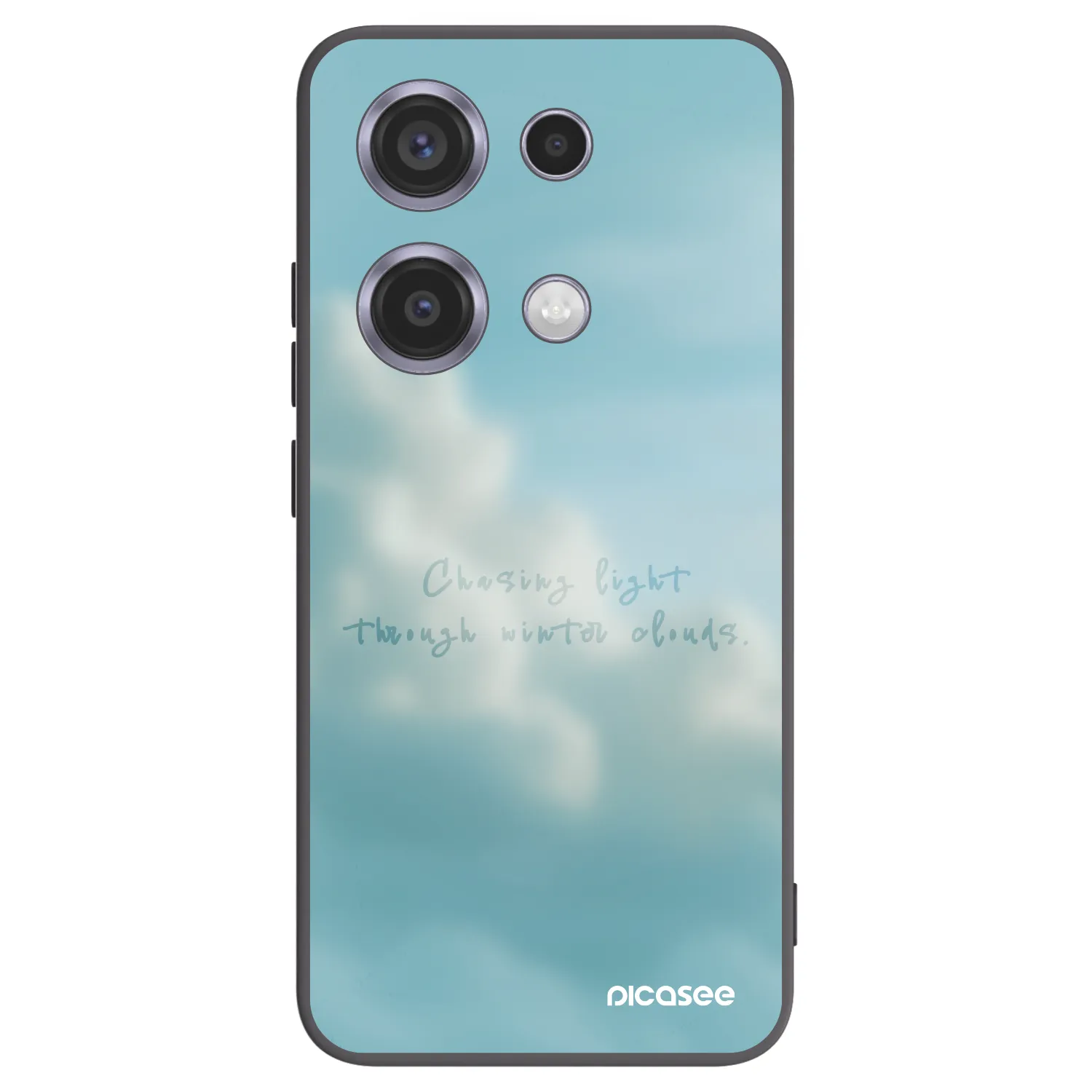 Picasee Μαύρη θήκη σιλικόνης για Xiaomi Redmi Note 14S - CHASiNG LIGHT