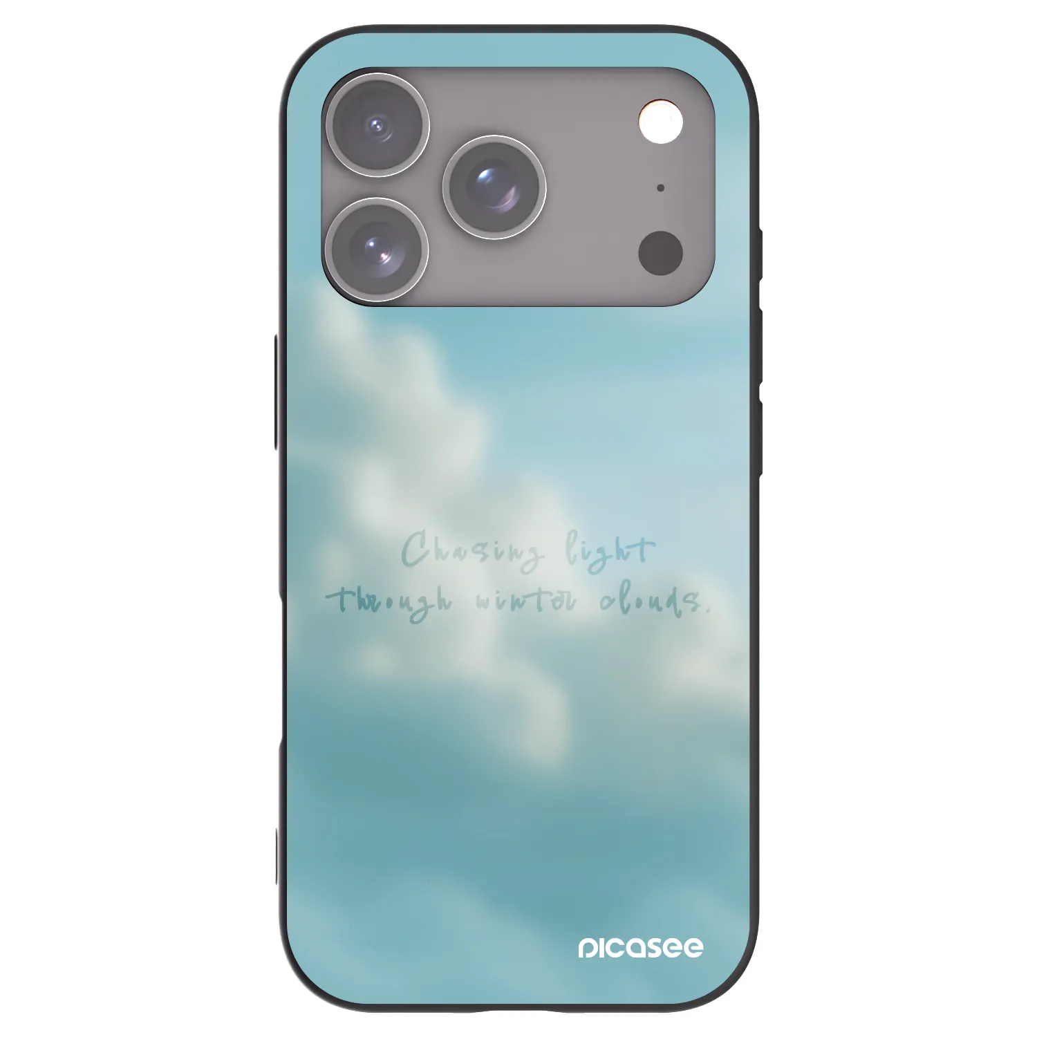 Picasee Μαύρη θήκη σιλικόνης για Apple iPhone 17 Pro - CHASiNG LIGHT