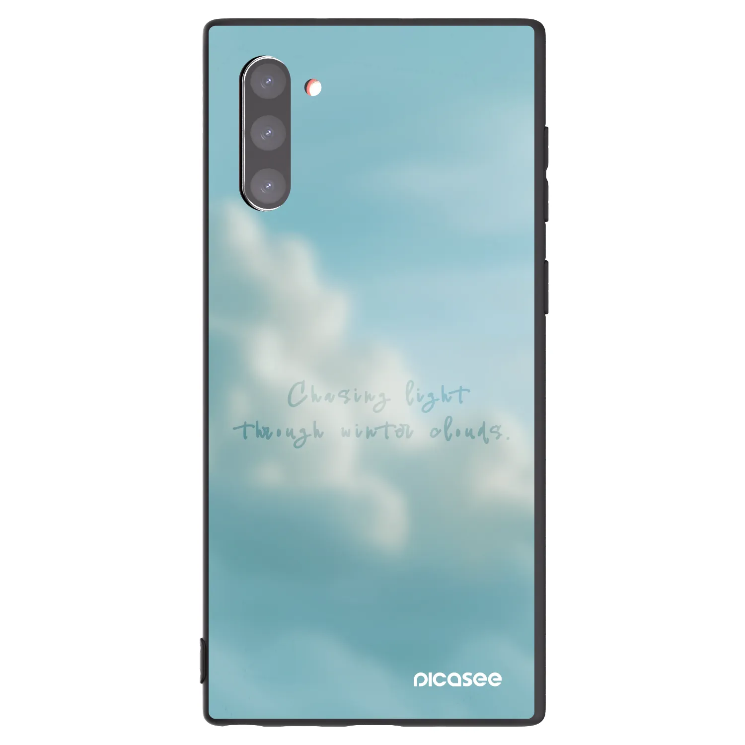 Picasee Μαύρη θήκη σιλικόνης για Samsung Galaxy Note 10 N970F - CHASiNG LIGHT
