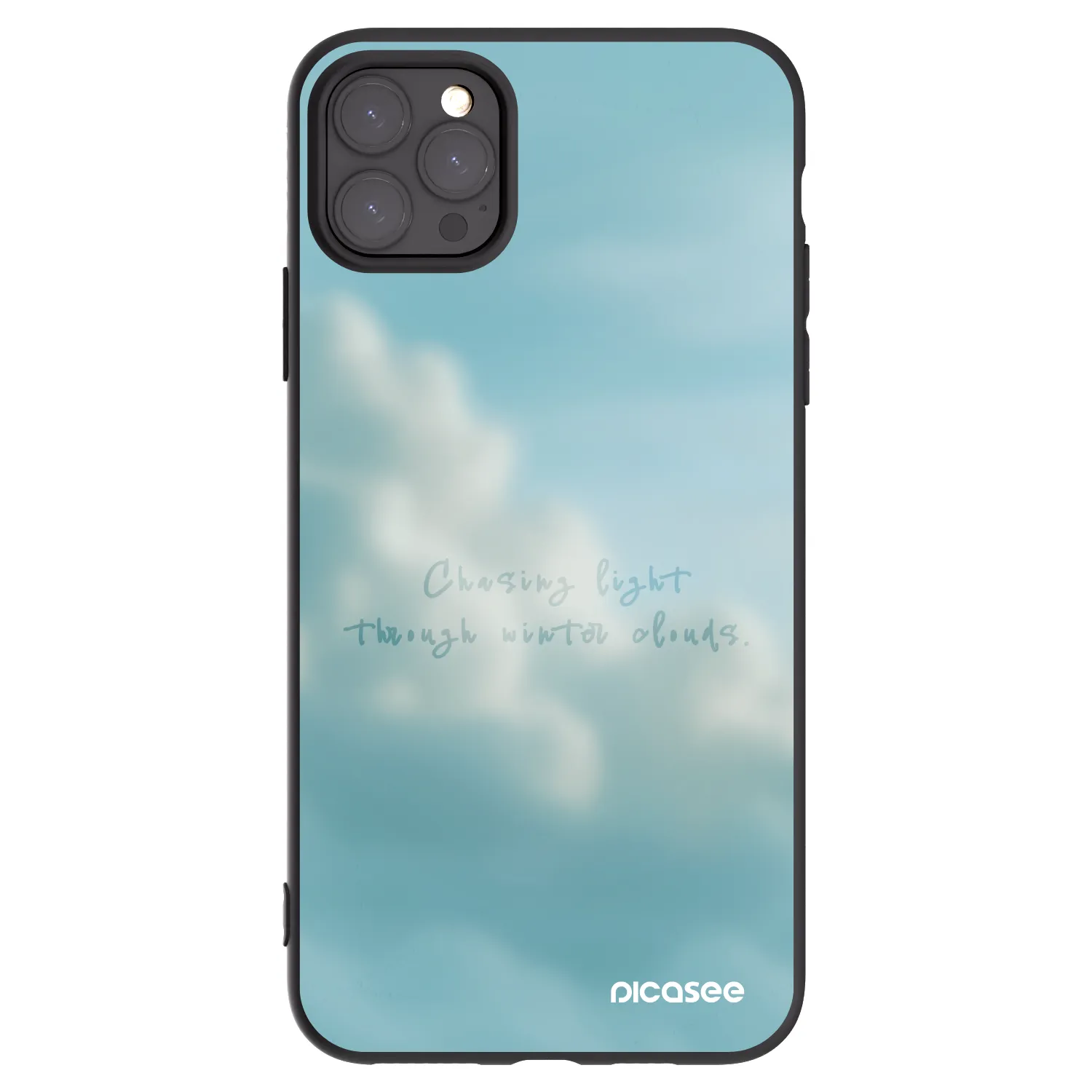 Picasee Μαύρη θήκη σιλικόνης για Apple iPhone 11 Pro Max - CHASiNG LIGHT
