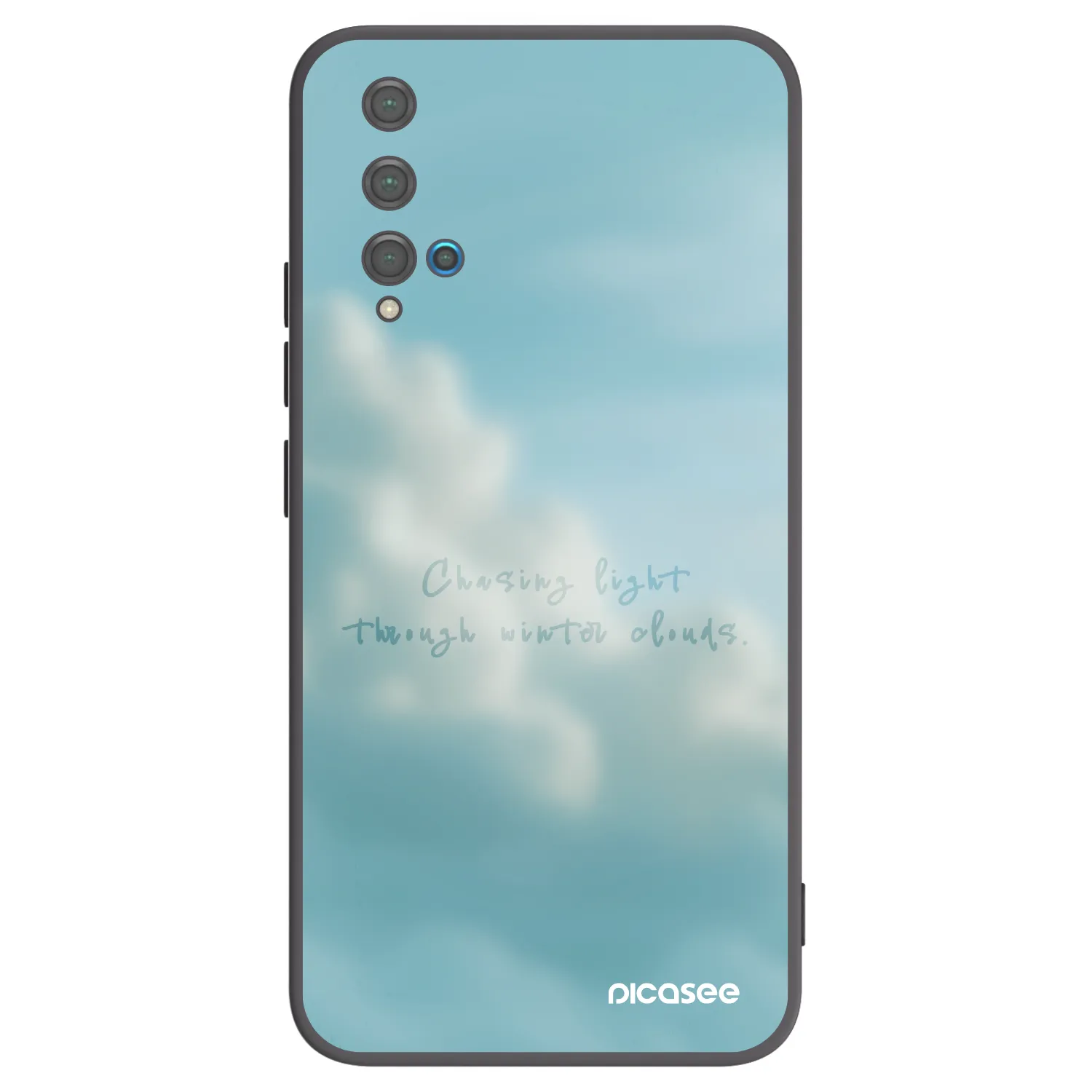 Picasee Μαύρη θήκη σιλικόνης για Huawei Nova 5T - CHASiNG LIGHT