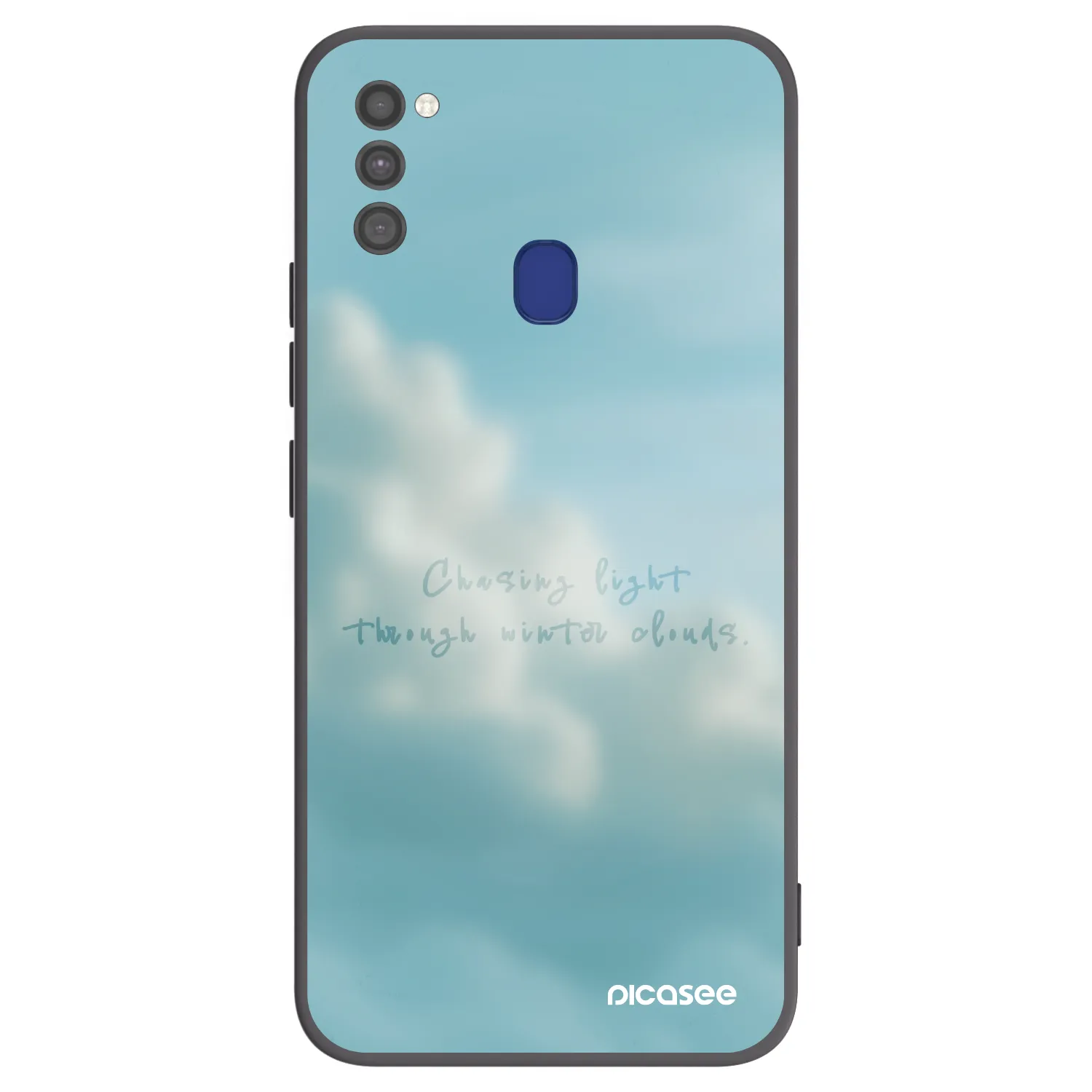 Picasee Μαύρη θήκη σιλικόνης για Samsung Galaxy M21 M215F - CHASiNG LIGHT