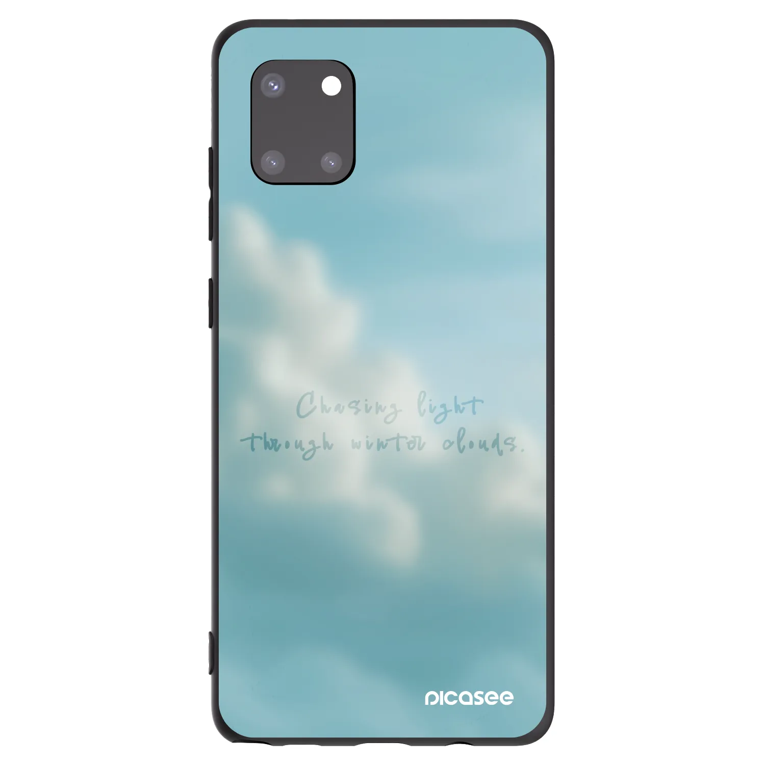 Picasee Μαύρη θήκη σιλικόνης για Samsung Galaxy Note 10 Lite N770F - CHASiNG LIGHT